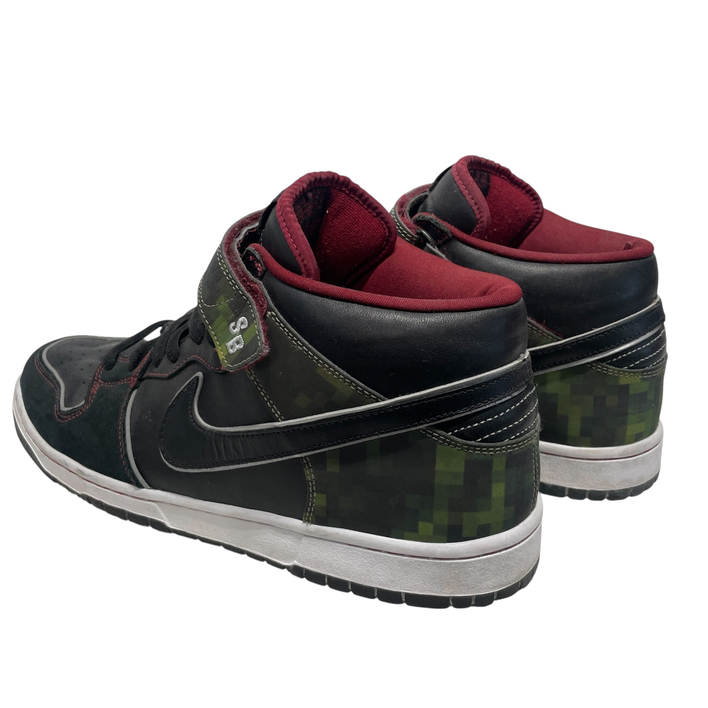 NIKE/Hi-Sneakers/US 12/All Over Print/Leather/GRN/DUNK HI NITRAID view 2