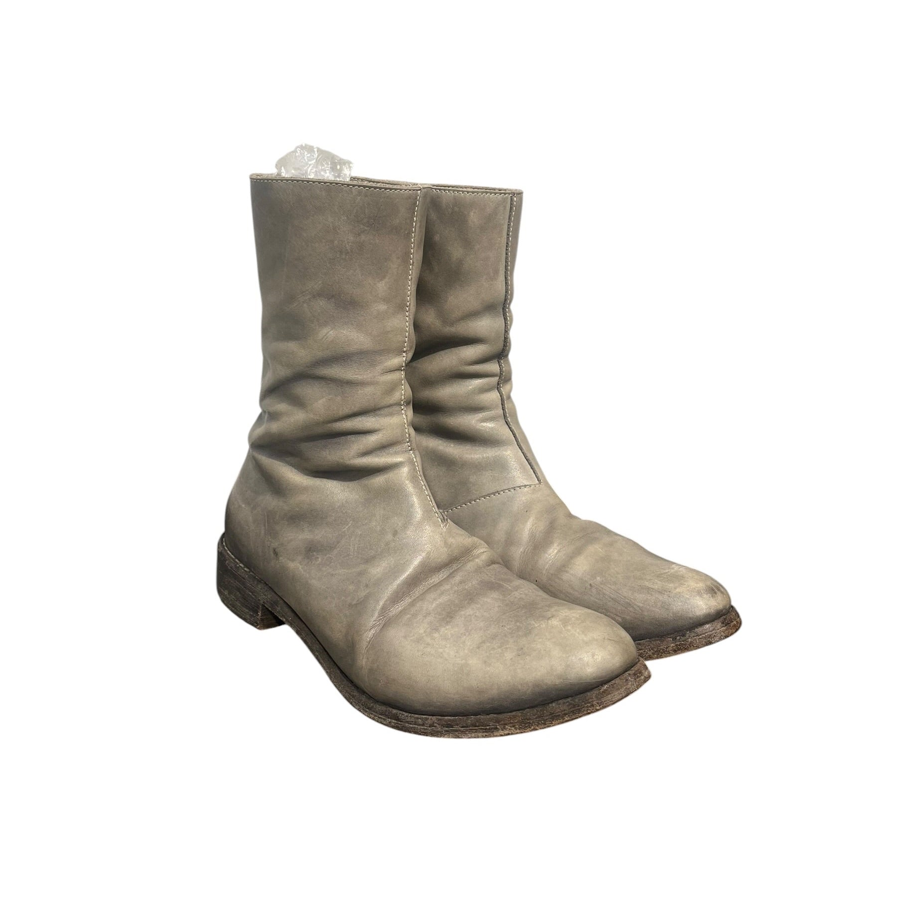 CAROL CHRISTIAN POELL/Boots/EU 41/Leather/GRY/tornado zip double view 1