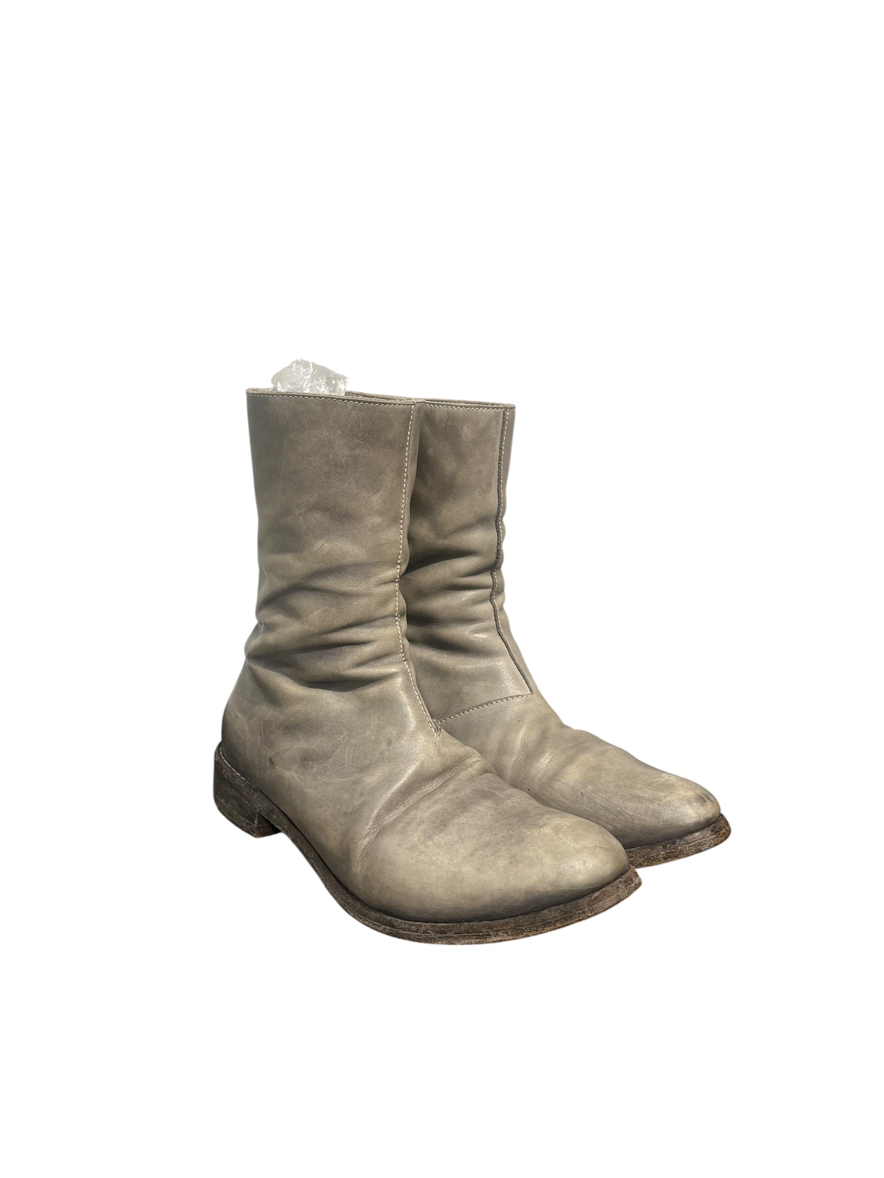CAROL CHRISTIAN POELL/Boots/EU 41/Leather/GRY/tornado zip double view 3