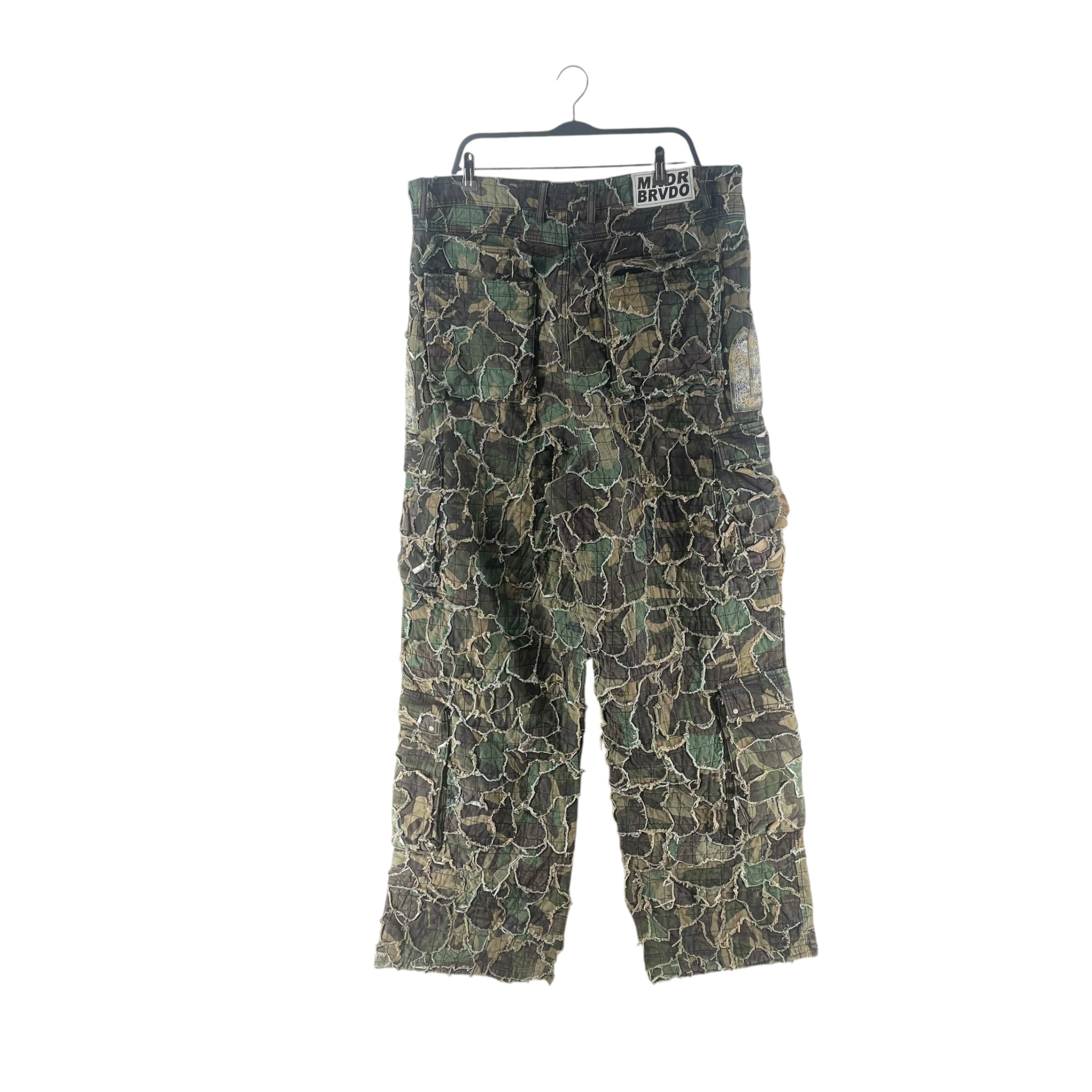 WHO DECIDES WAR/Cargo Pants/40/Cotton/MLT/Camouflage/DISTRESSED CARGO PANT view 2