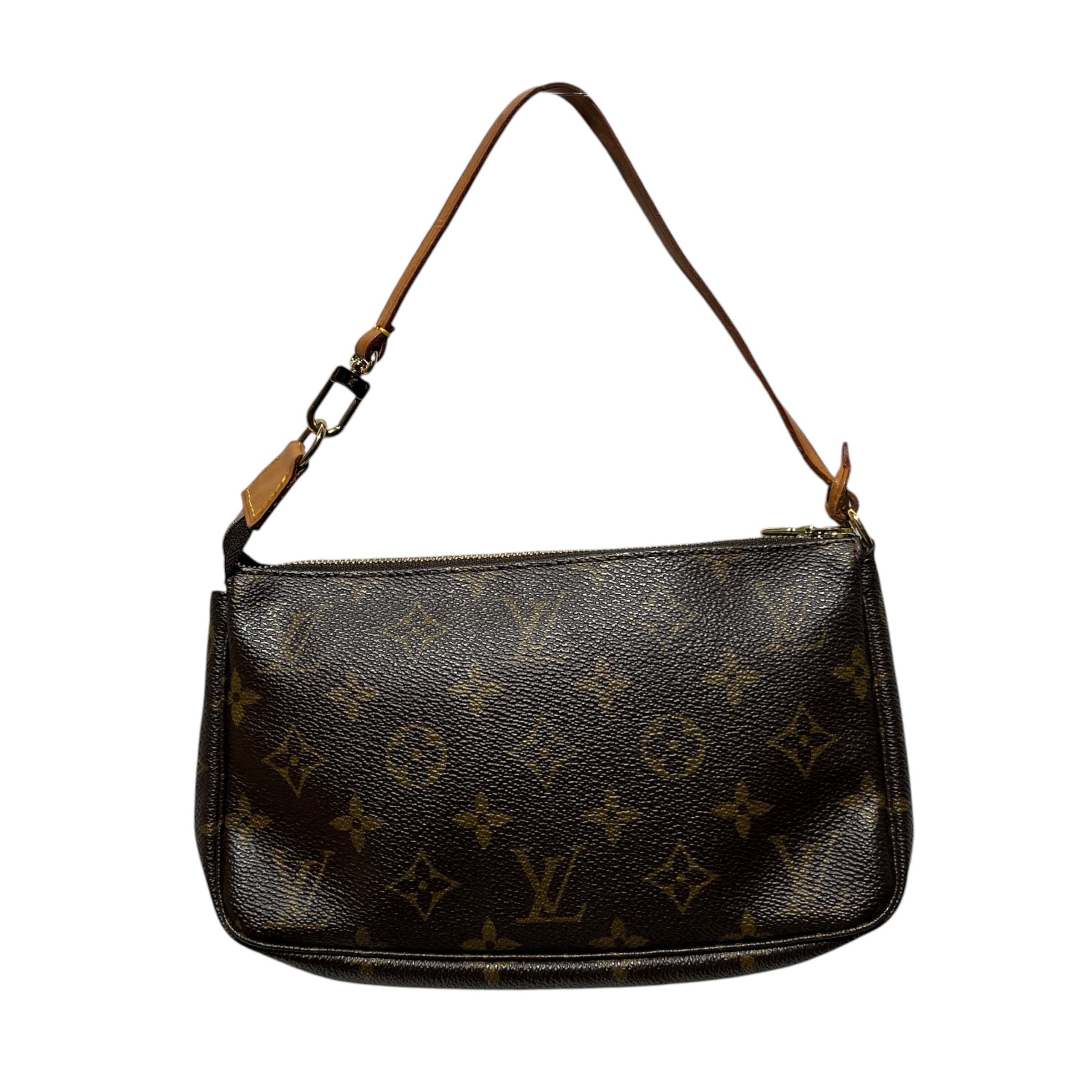 LOUIS VUITTON/Hand Bag/Monogram/Leather/BRW/POCHETTE ACCESSOIRE view 2