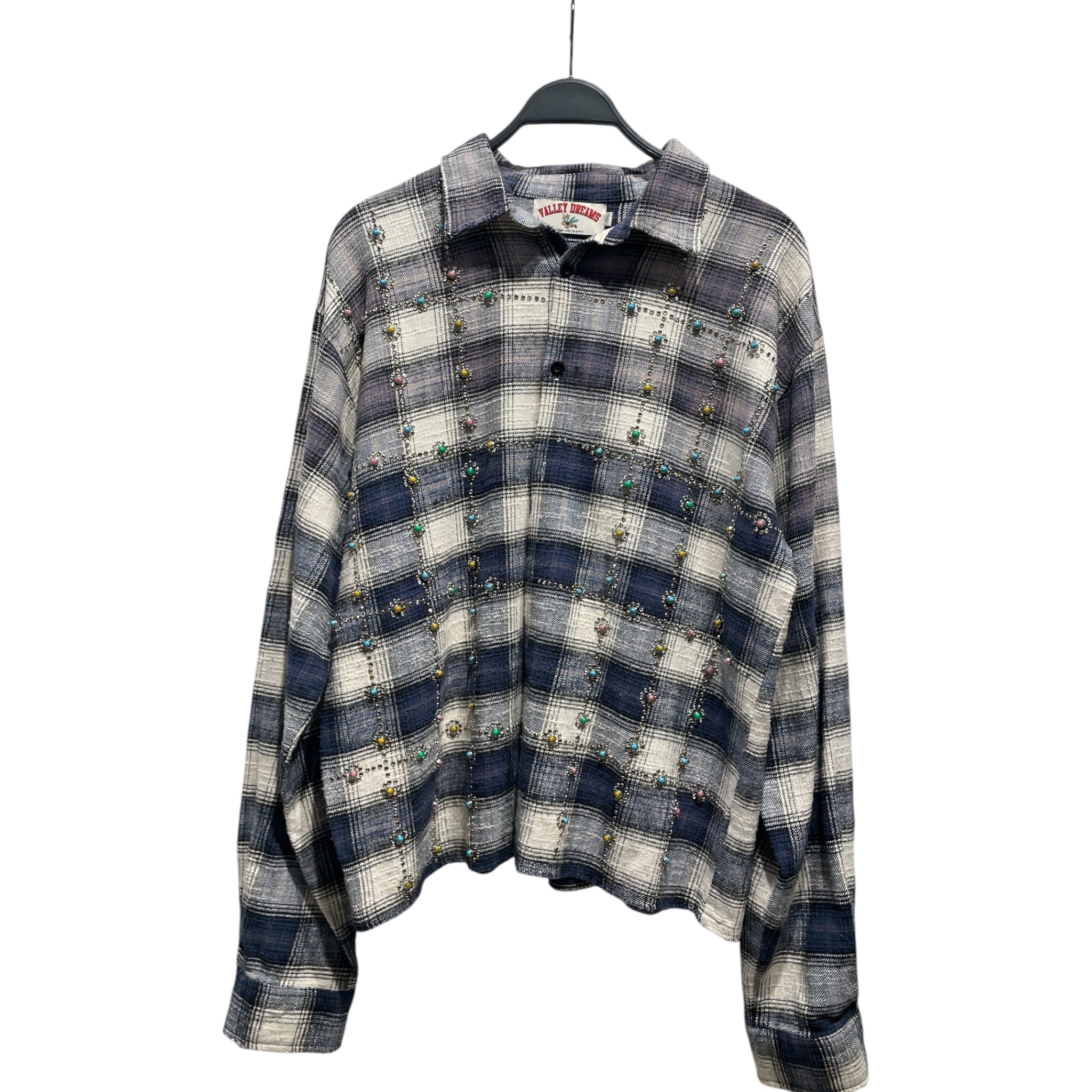 Vale Forever/Flannel Shirt/XL/Cotton/NVY/Plaid/Sky Gems Flannel shirt view 1