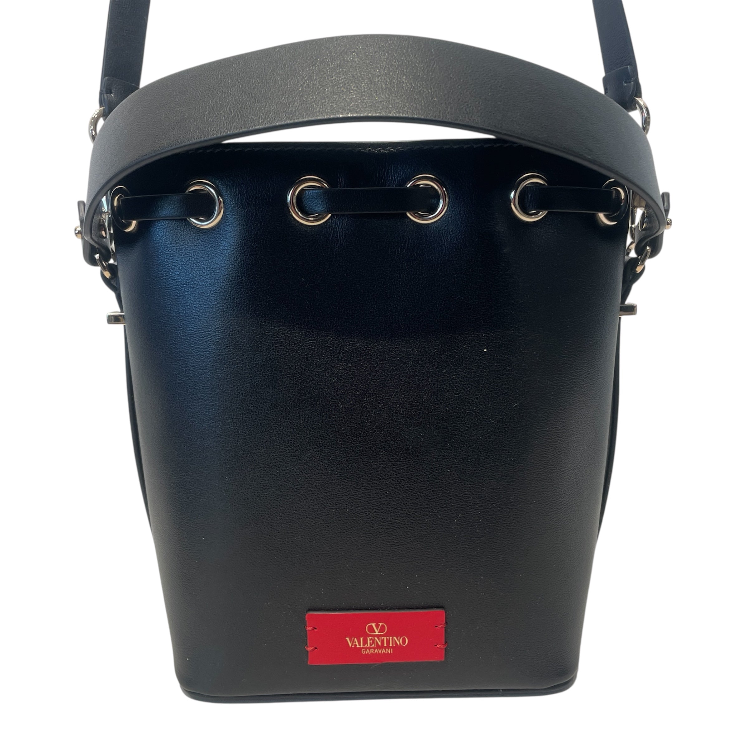 VALENTINO GARAVANI/Bag/Leather/BLK/BUCKET BAG view 4