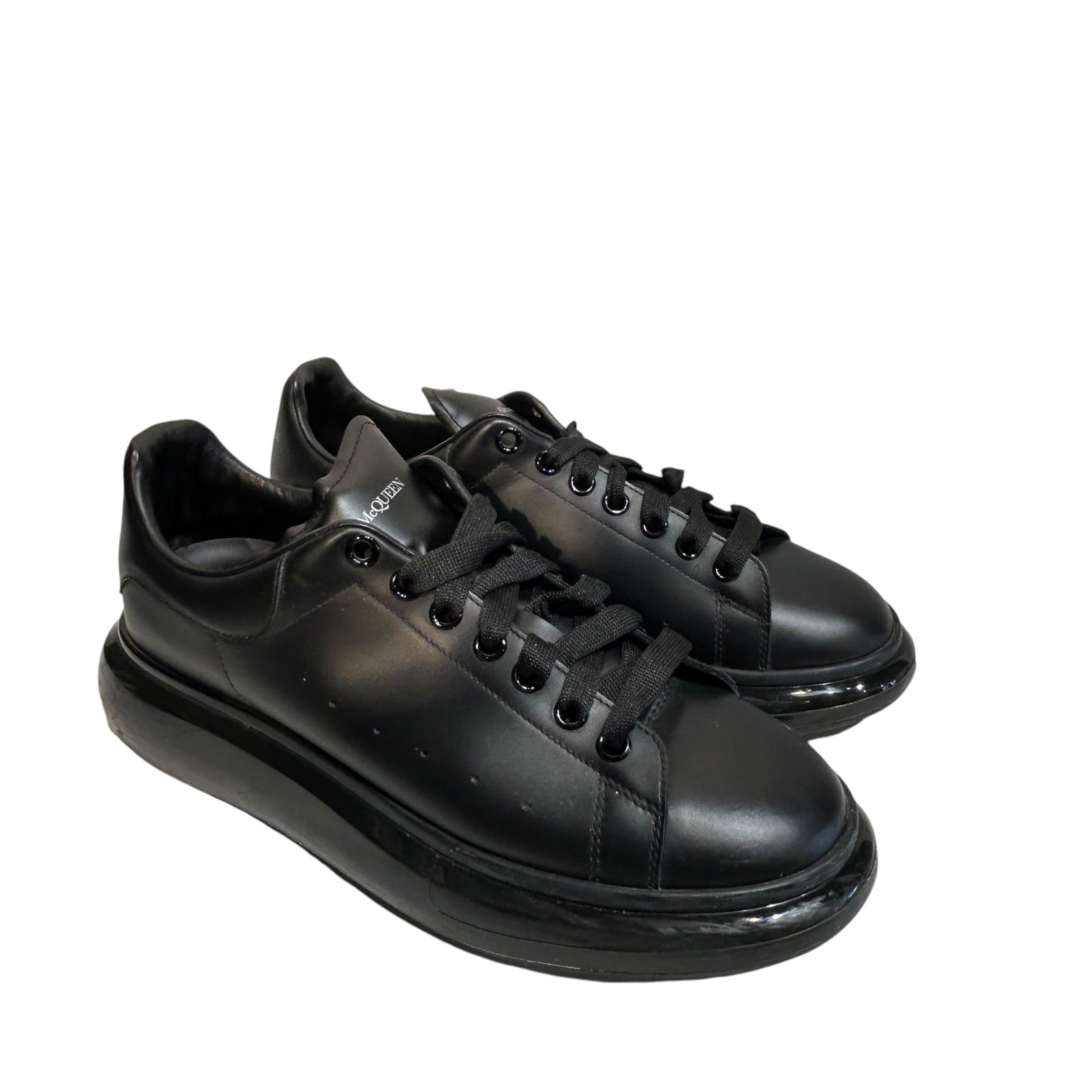 Alexander McQueen/Low-Sneakers/US 12/Leather/BLK/Oversized Sneakers view 1