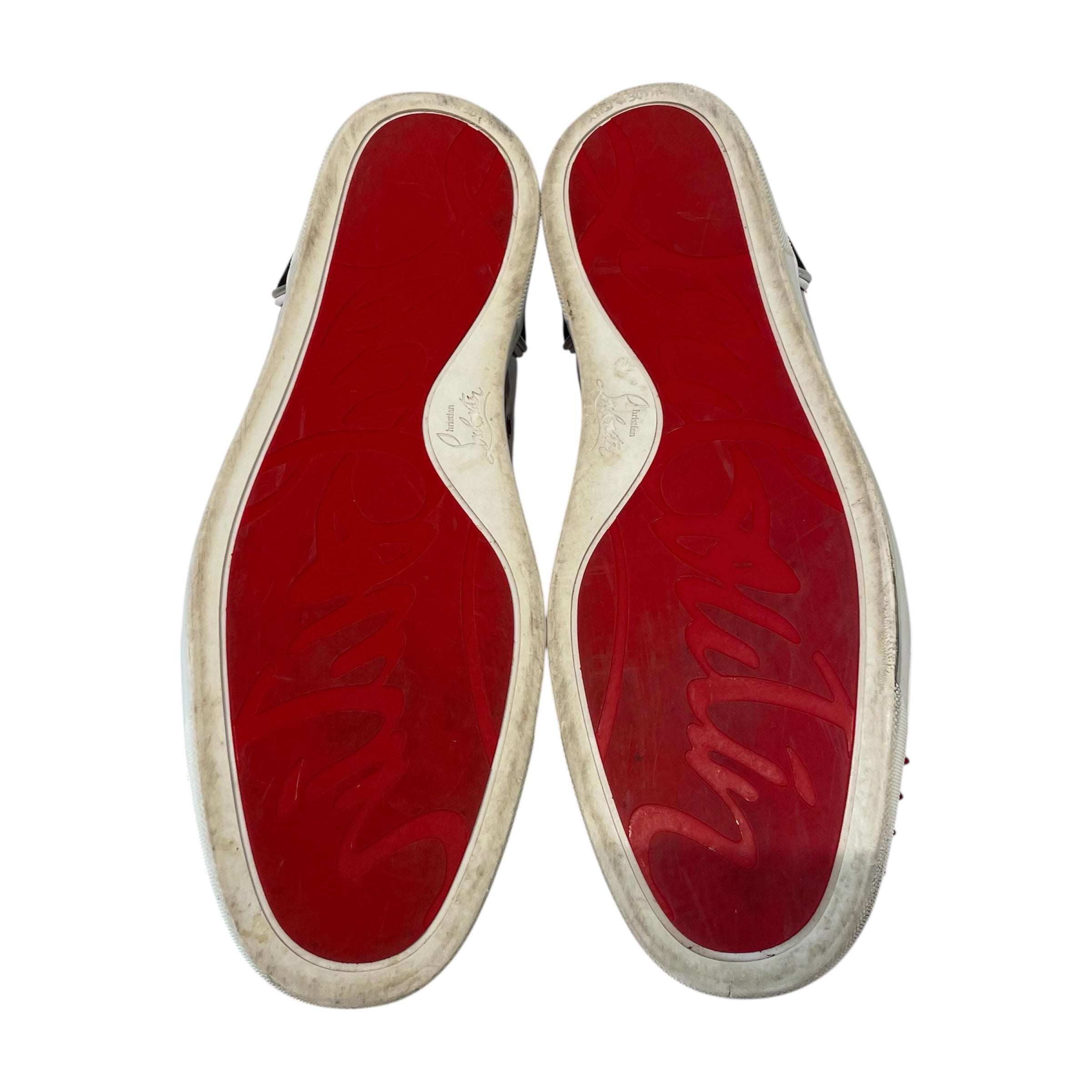 Christian Louboutin/Low-Sneakers/US 13/Cotton/RED/ view 4
