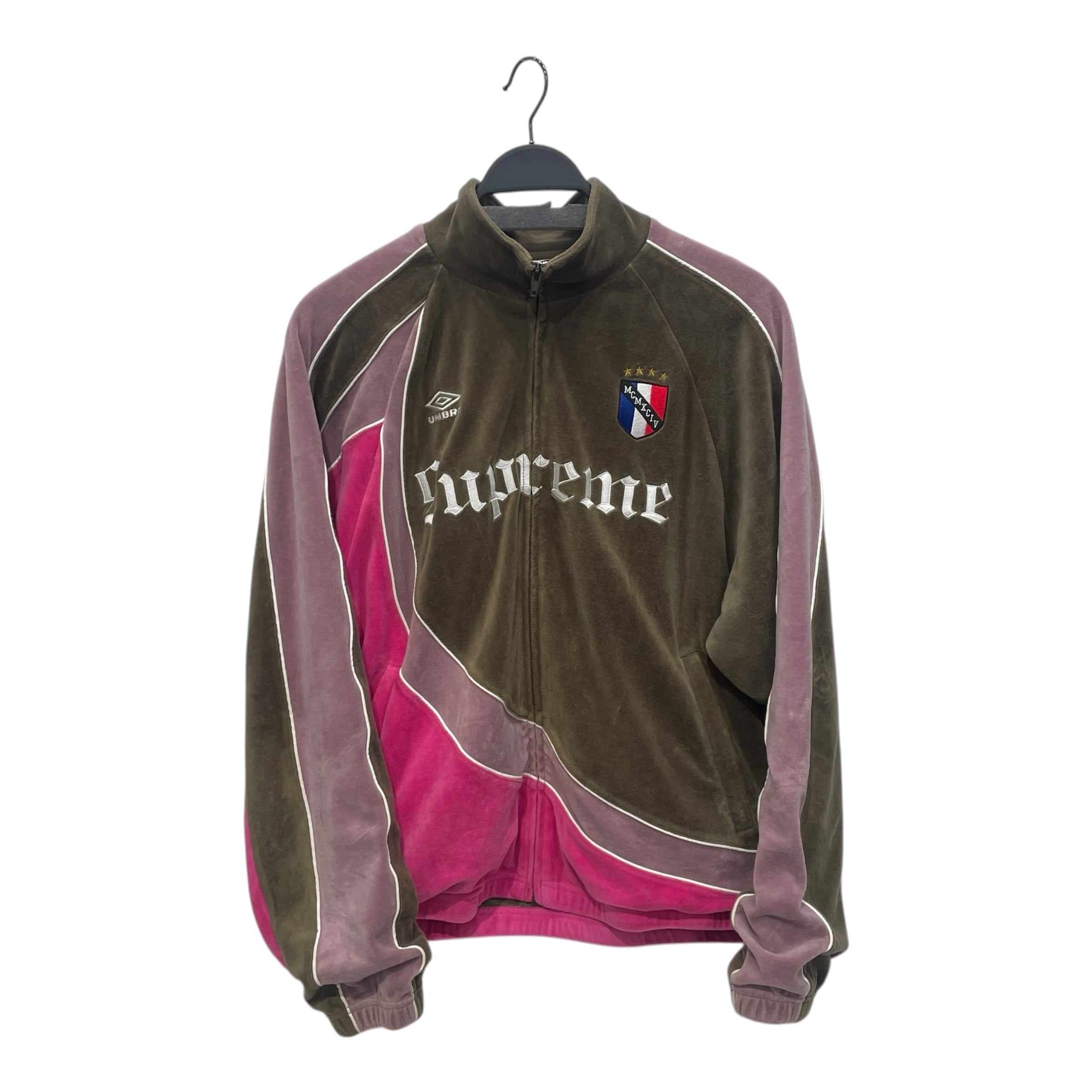 Supreme/Jacket/M/Suede/GRN/SUPREME ON CHEST view 1