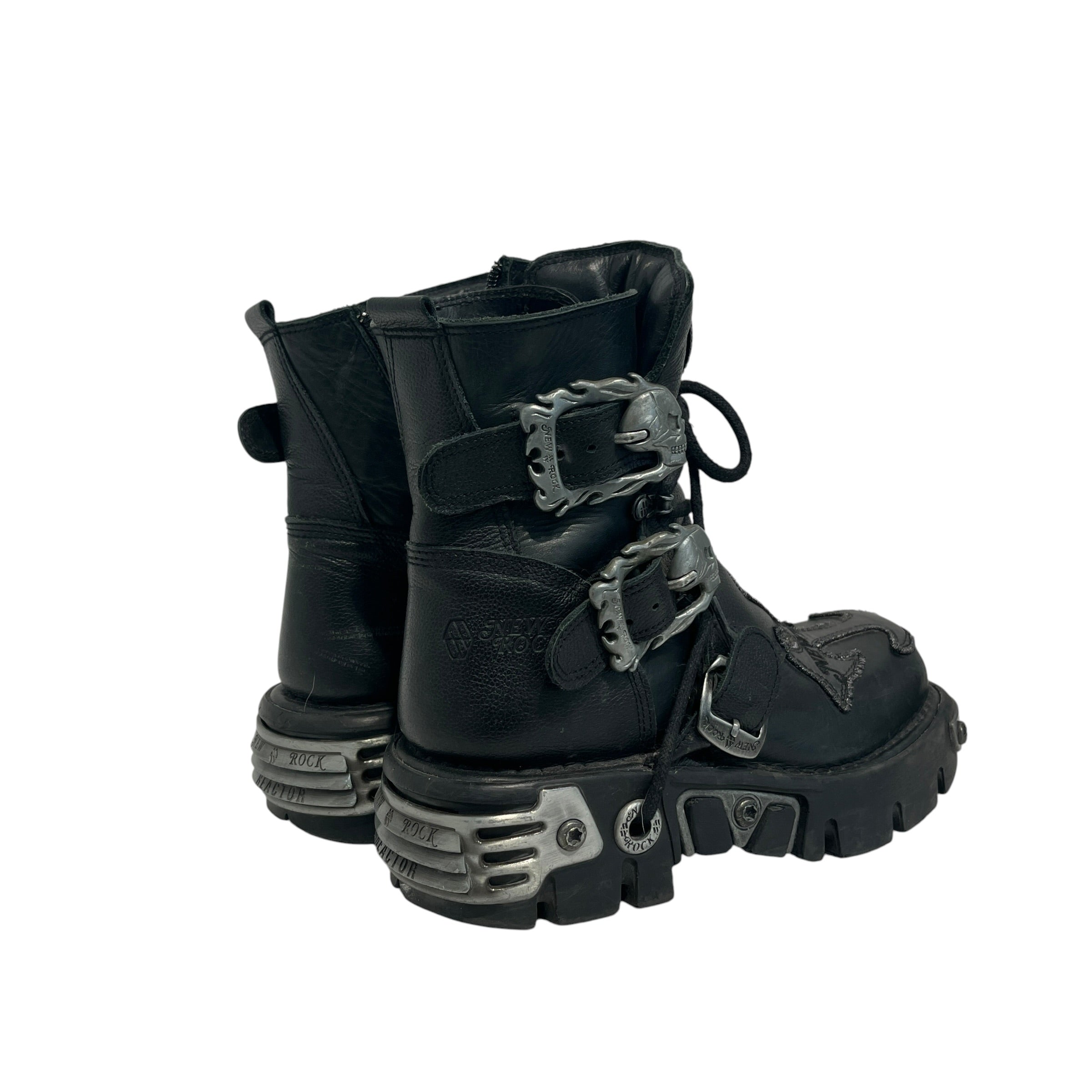 NEW ROCK/Boots/EU 38/Leather/BLK/ view 2