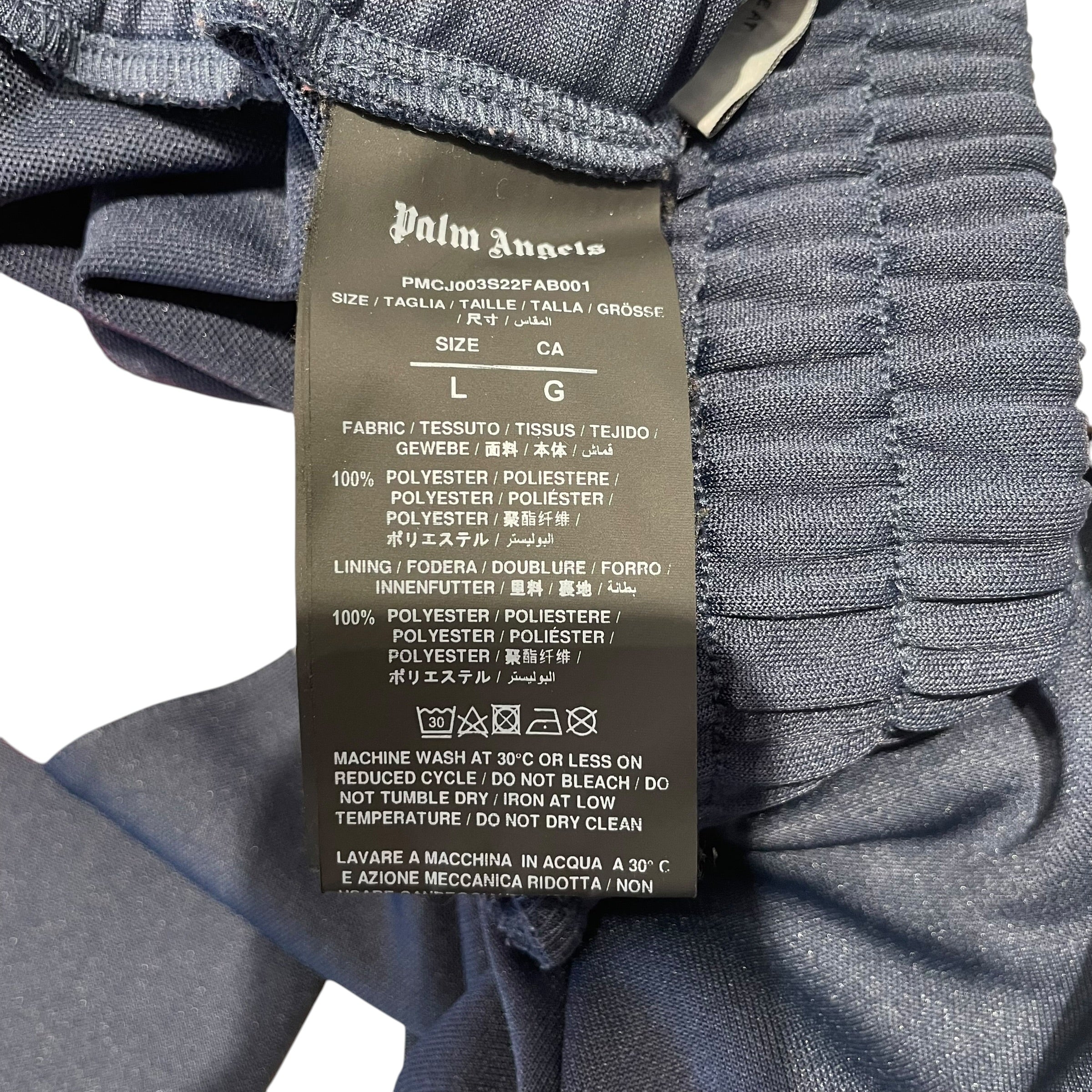 Palm Angels/Pants/L/Polyester/NVY/ view 4