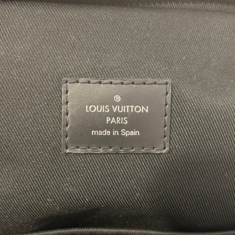 LOUIS VUITTON/Bag/Plaid/Leather/BLK/damier canvas cross bag