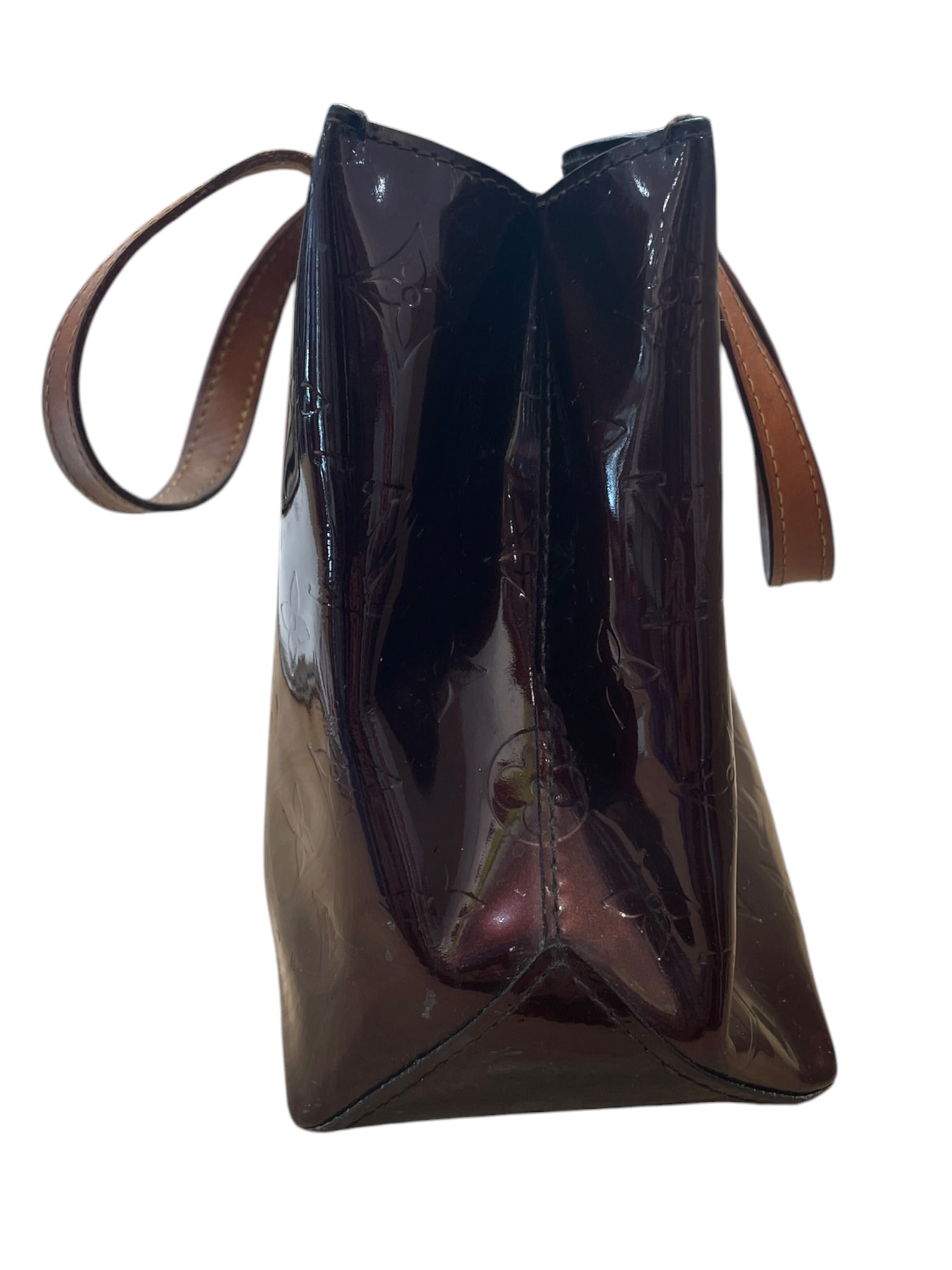 LOUIS VUITTON/Hand Bag/Monogram/Leather/BRD/MI1077 Patent Leather view 4