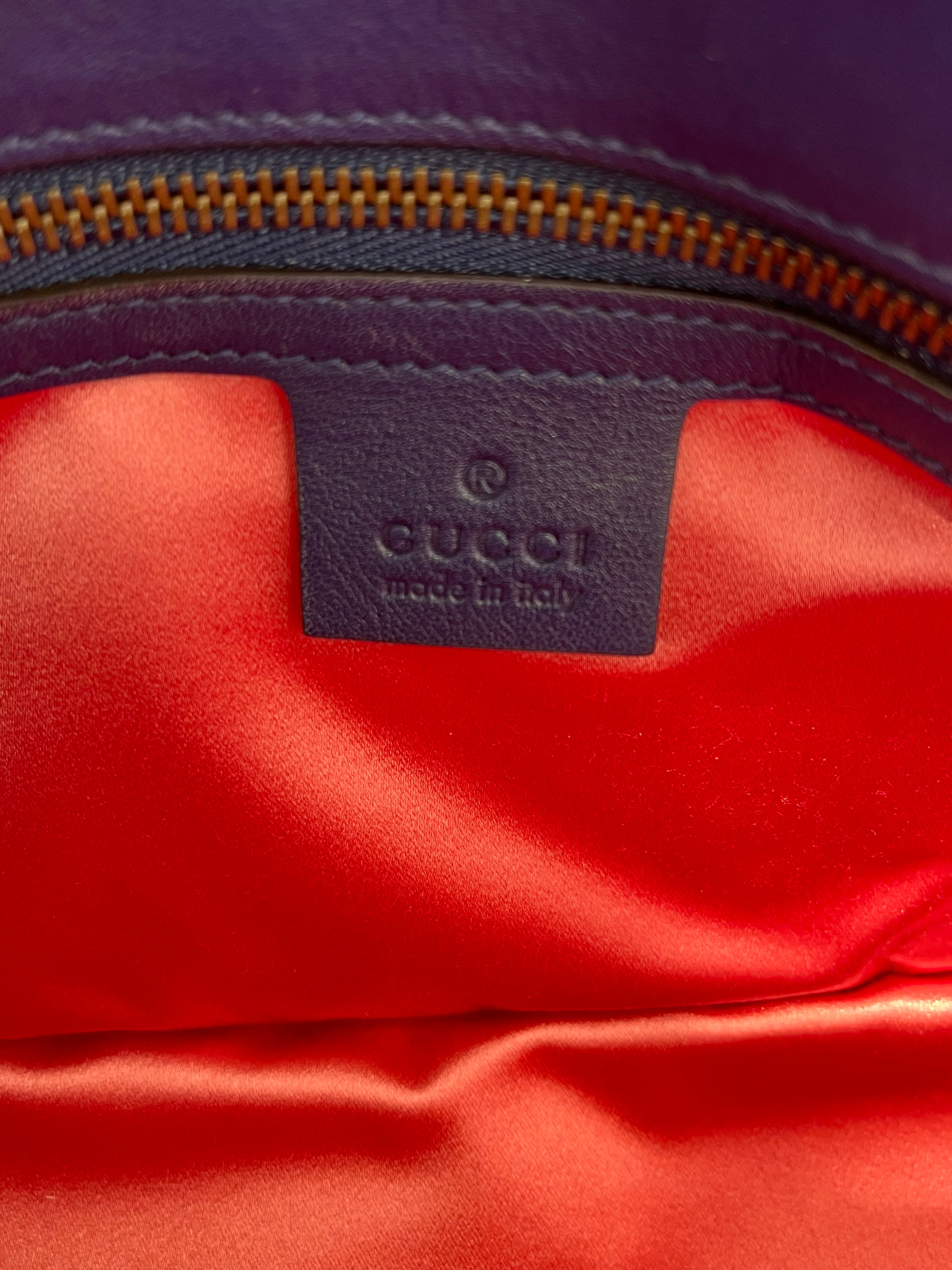 GUCCI/Bag/BLU/Marmont Velvet heart view 7