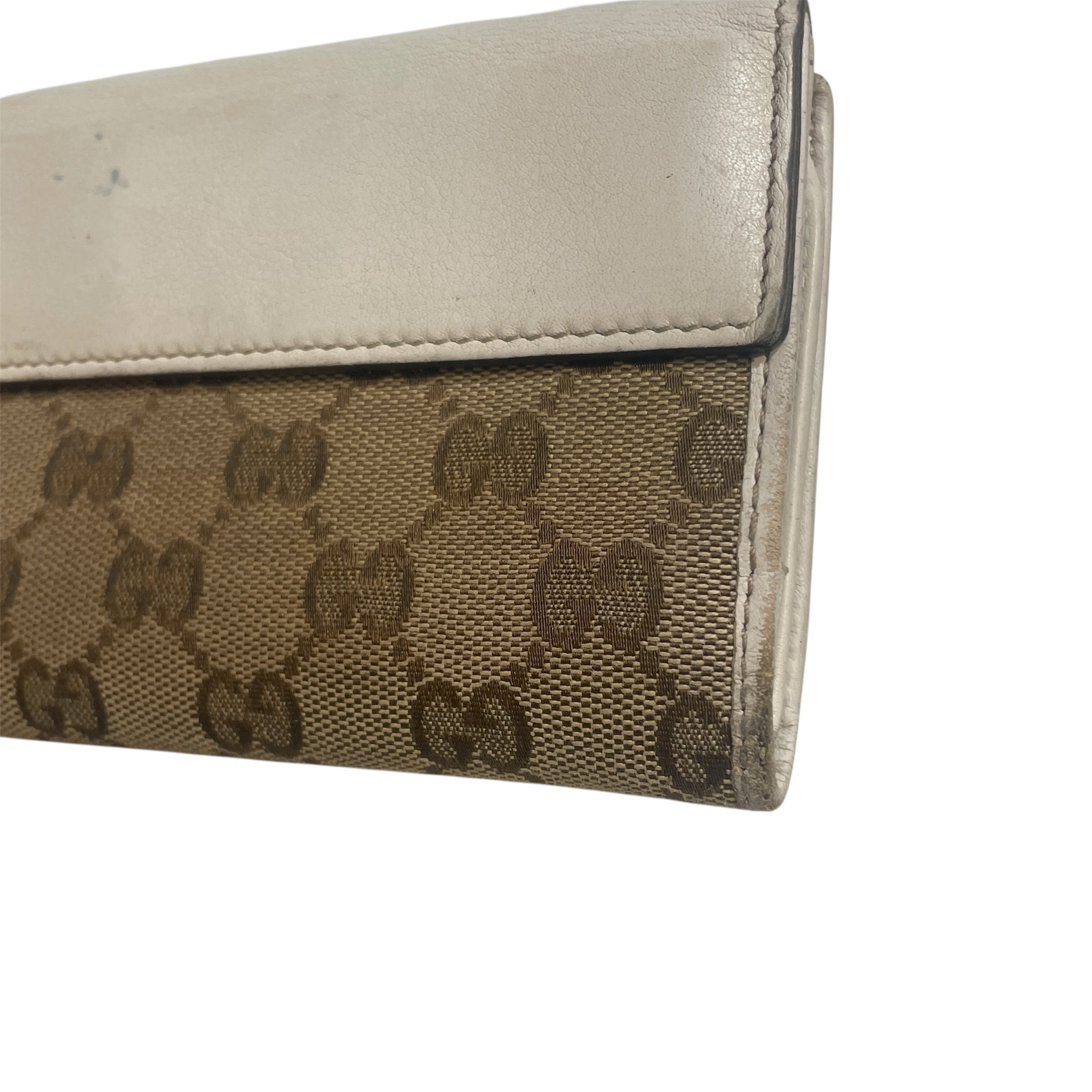 GUCCI/Long Wallet/Monogram/Cotton/BRW/Heart long wallet view 6