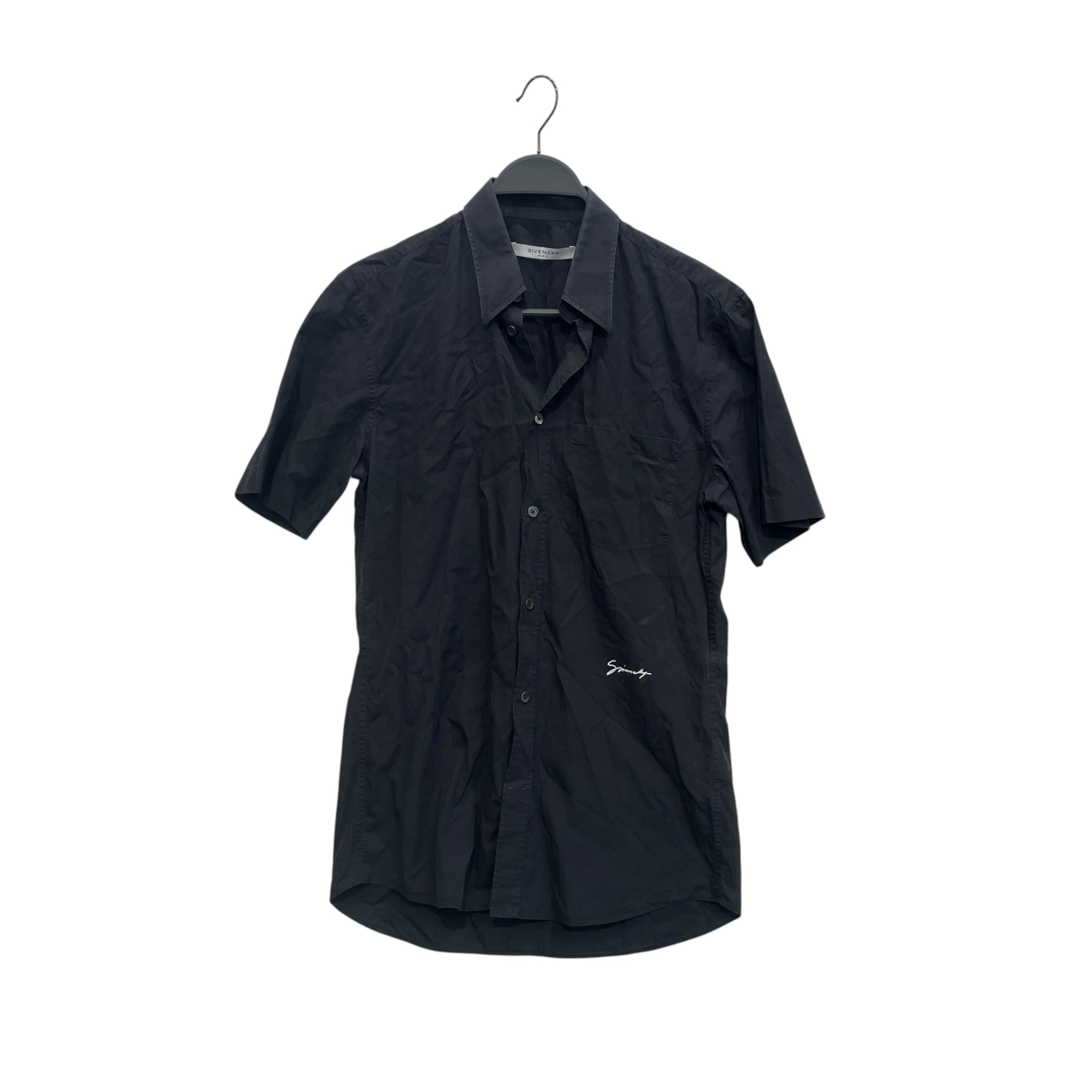 GIVENCHY/Polo Shirt/38/Cotton/BLK/EMBROIDERED BRANDING view 1