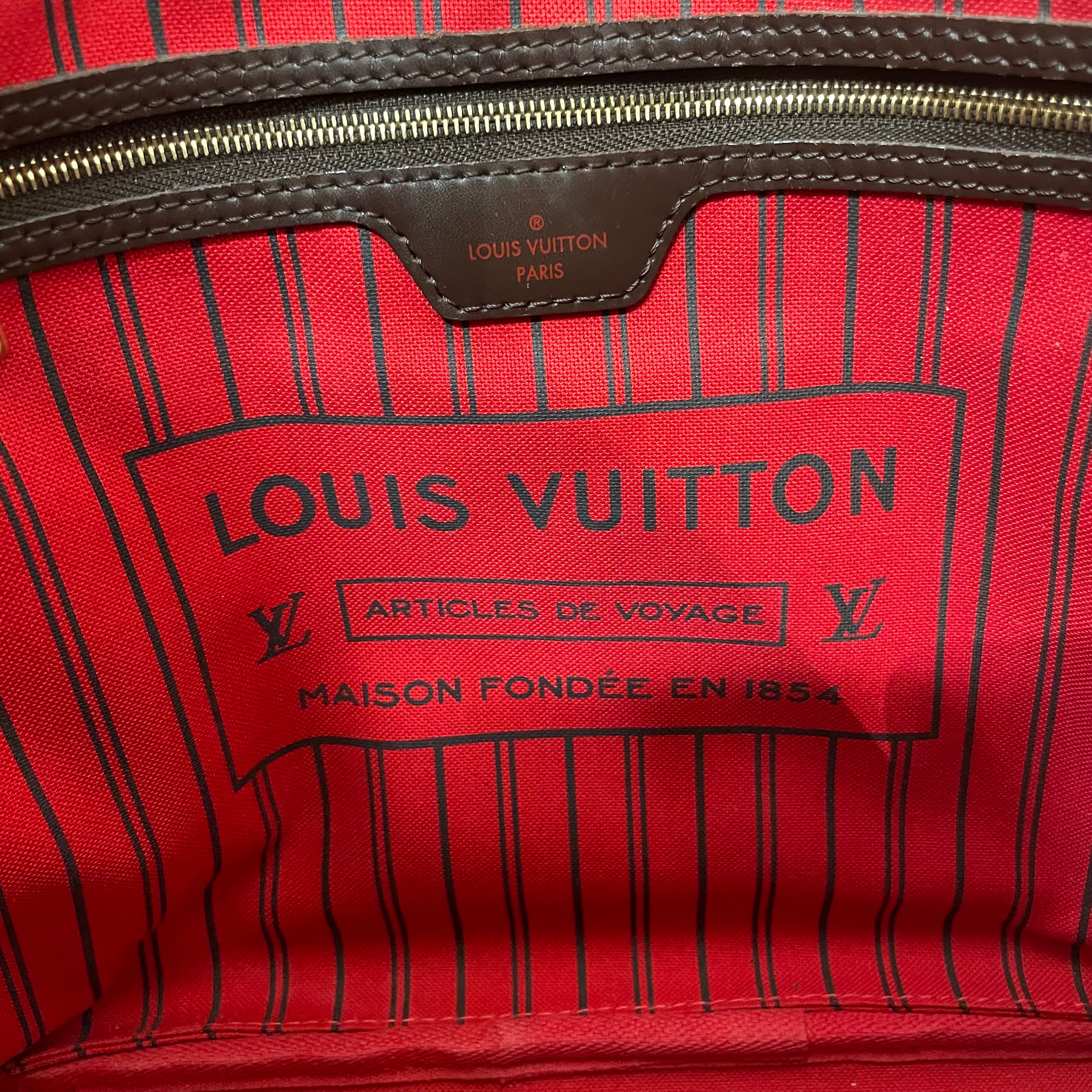LOUIS VUITTON/Tote Bag/Monogram/Leather/BRW/Damier Ebene MM view 5