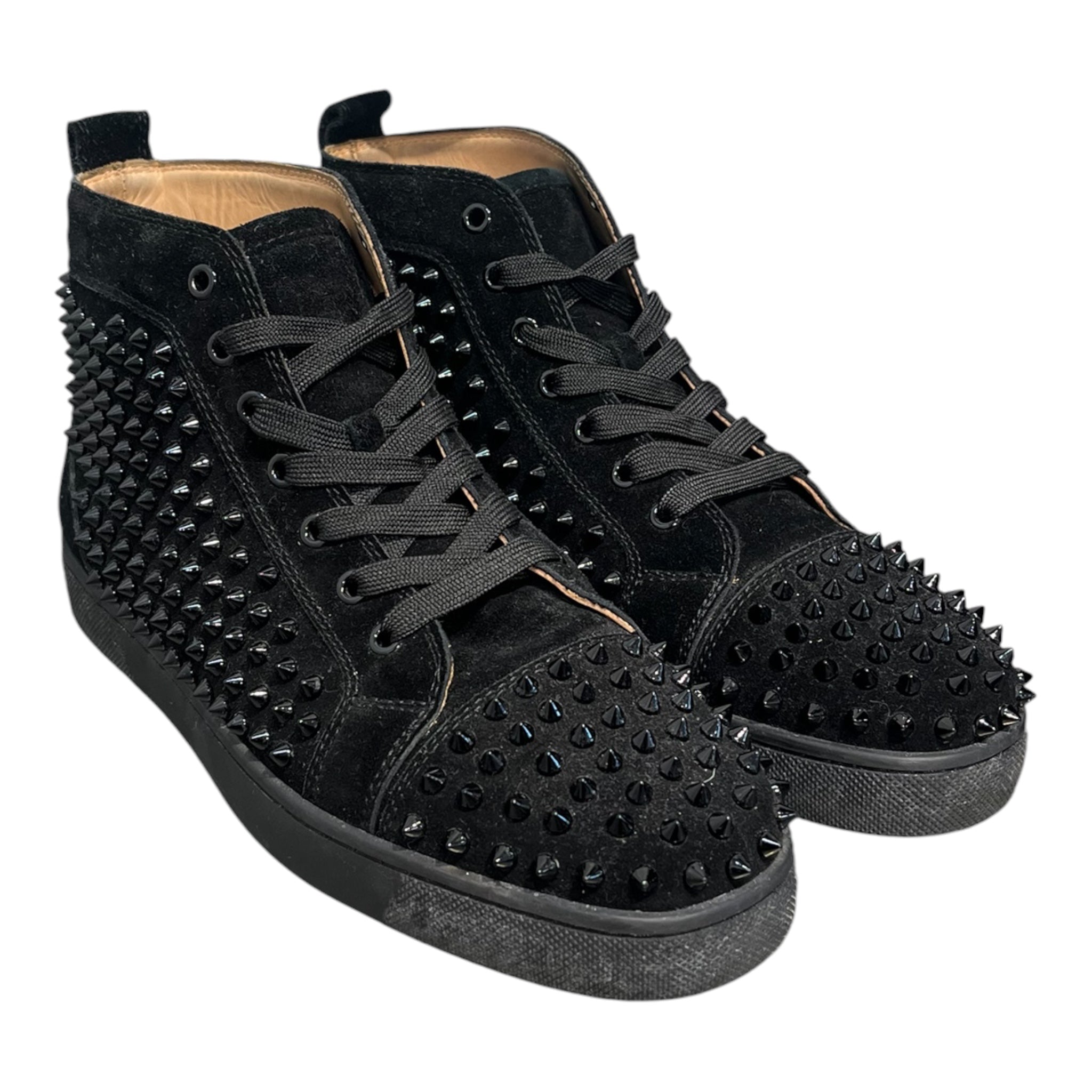 Christian Louboutin/Hi-Sneakers/BLK/spike view 3