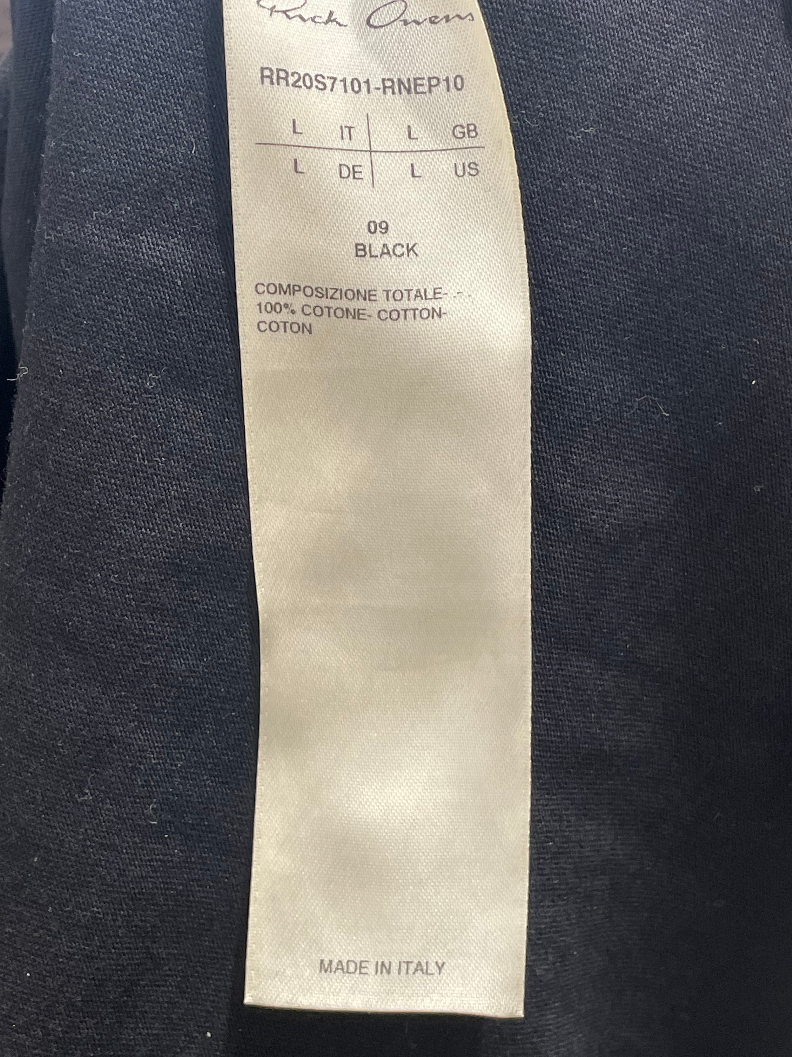 Rick Owens/Tank Top/L/Cotton/BLK/Graphic/UFW view 4