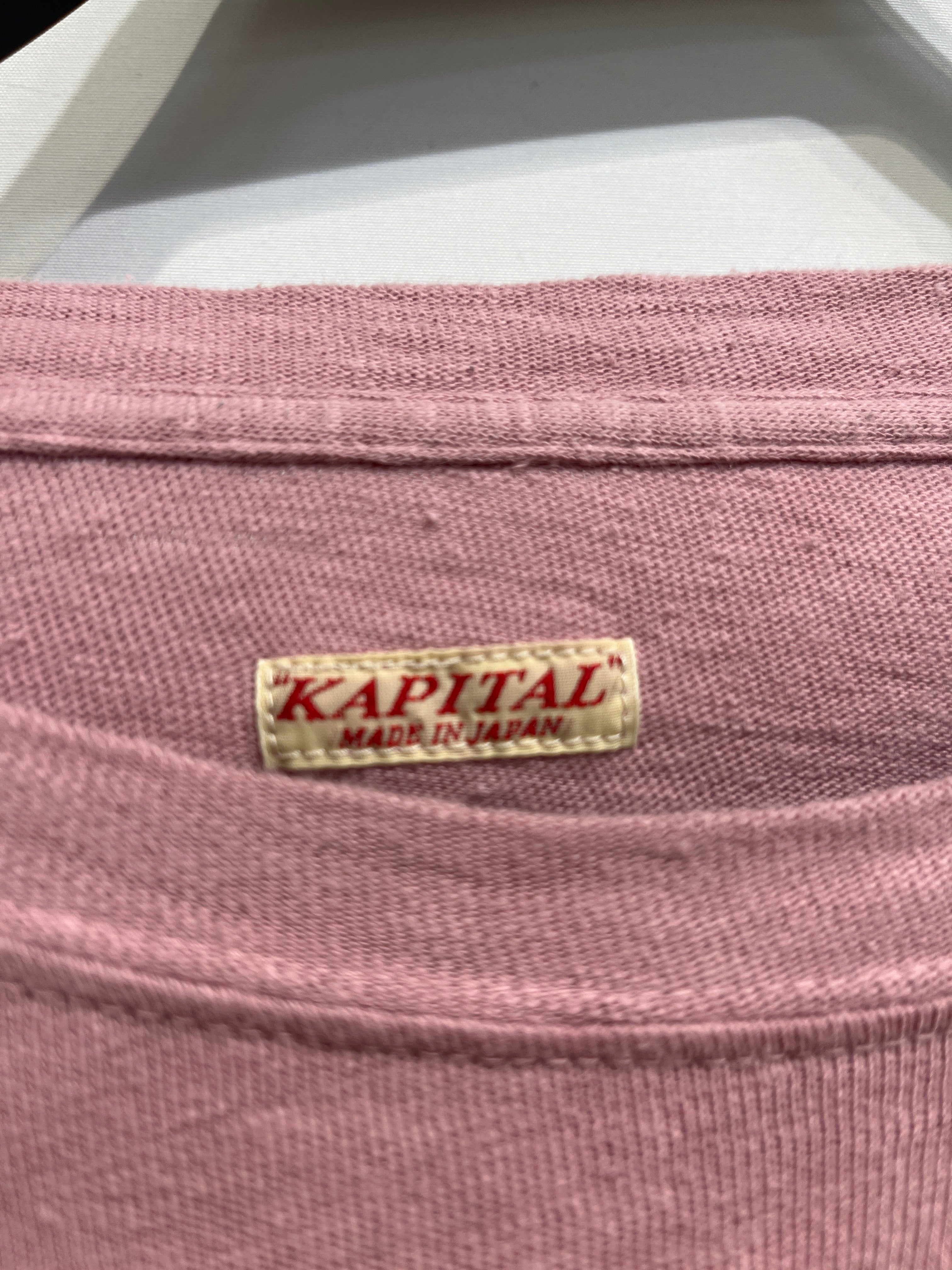 KAPITAL/T-Shirt/XL/Cotton/PNK/Biscuit Pocket view 3