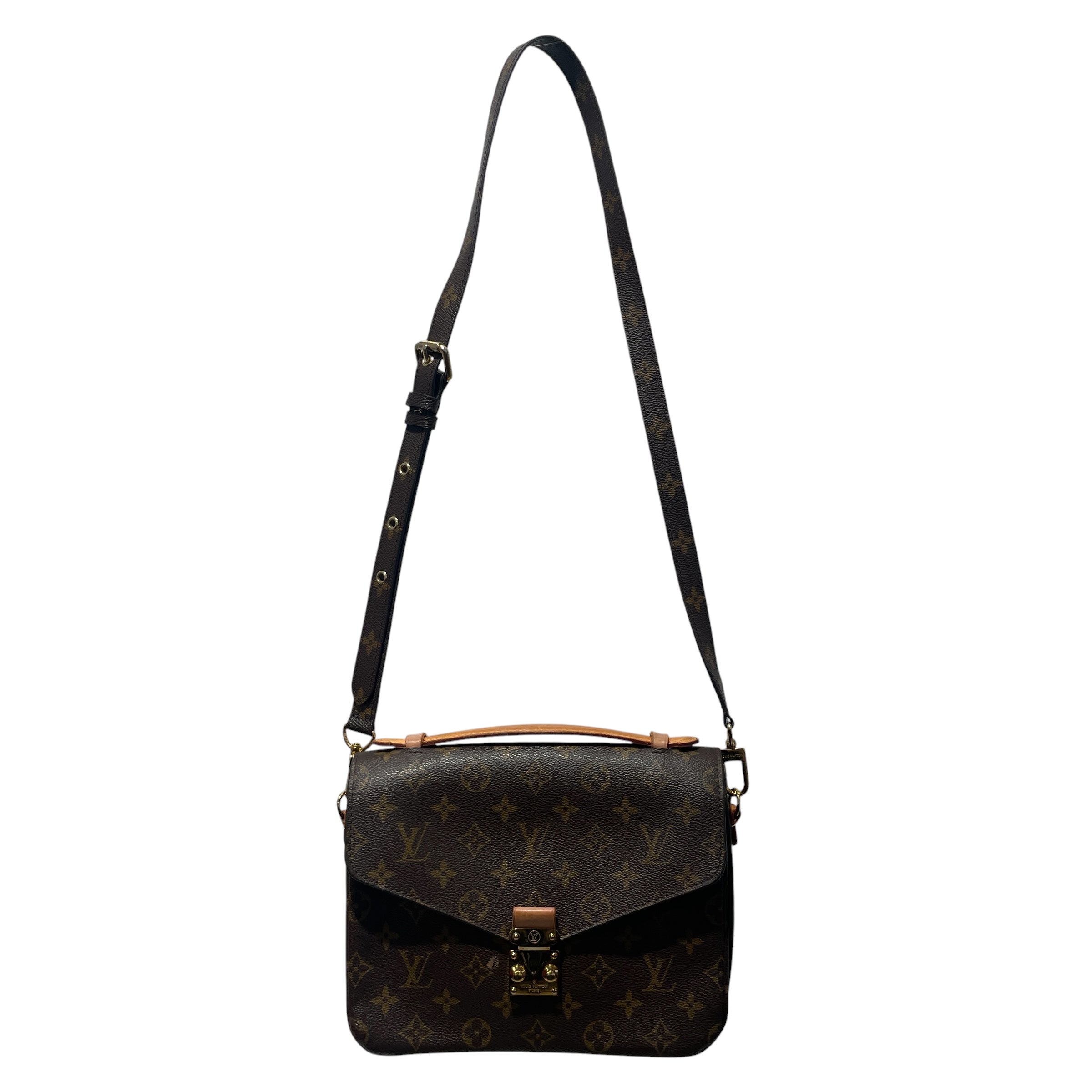 LOUIS VUITTON/Cross Body Bag/Monogram/Leather/BRW/Pochette Metis Monogram view 1