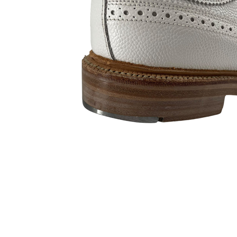 THOM BROWNE. NEW YORK/Dress Shoes/US 6/Leather/WHT/V-Tip/METAL HEEL