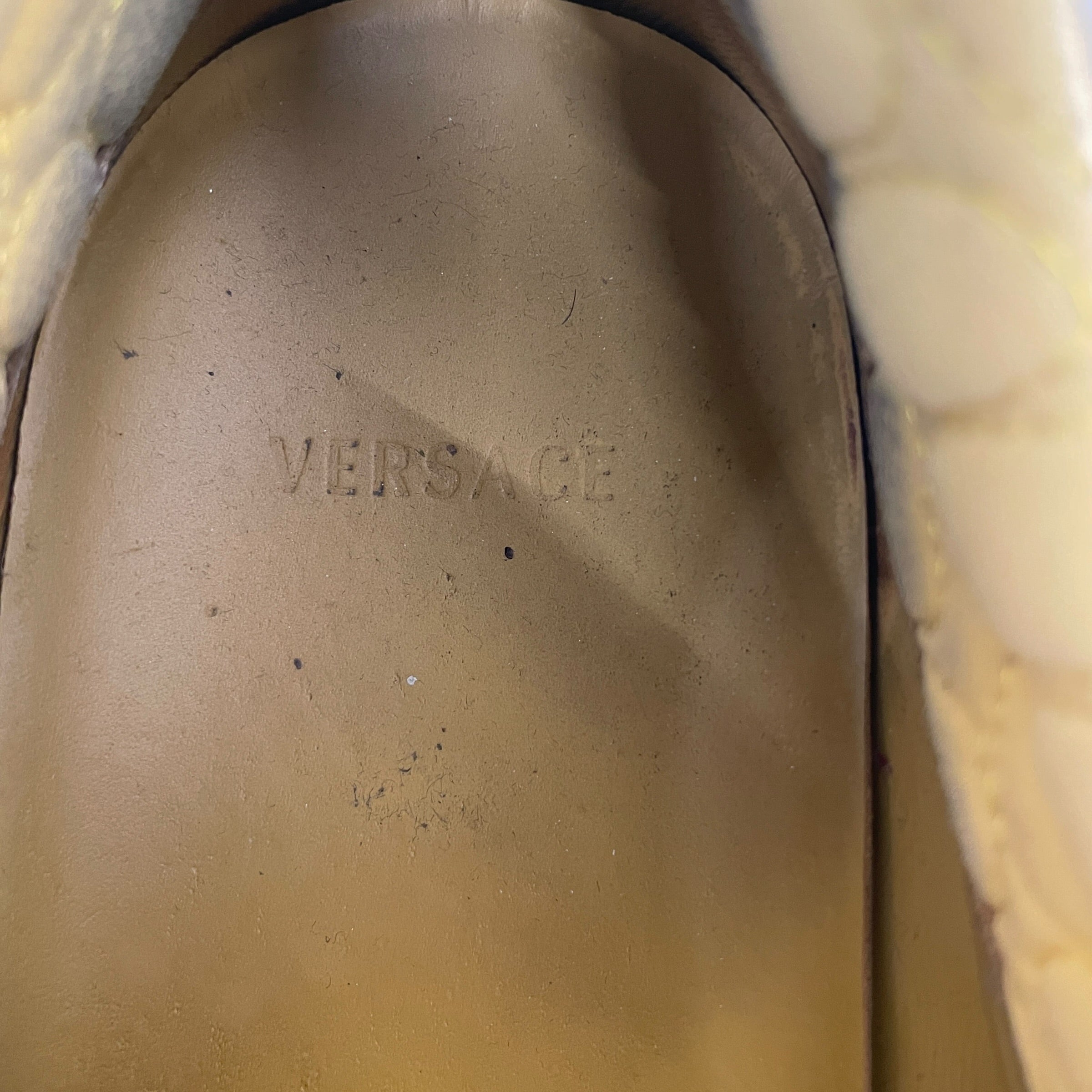VERSACE/Low-Sneakers/US 10/GLD/oro vitello view 3