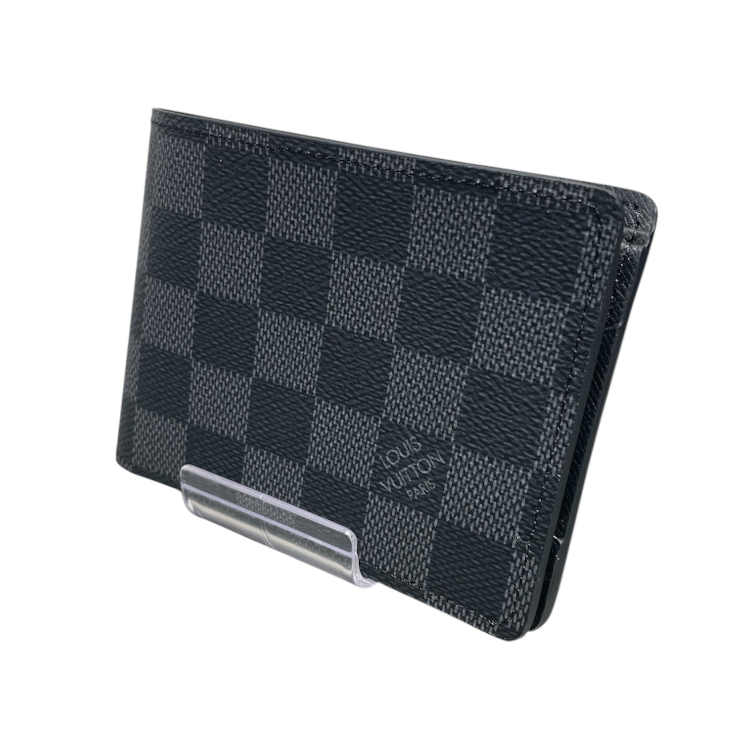 LOUIS VUITTON/Bifold Wallet/Leather/BLK/bifold view 1