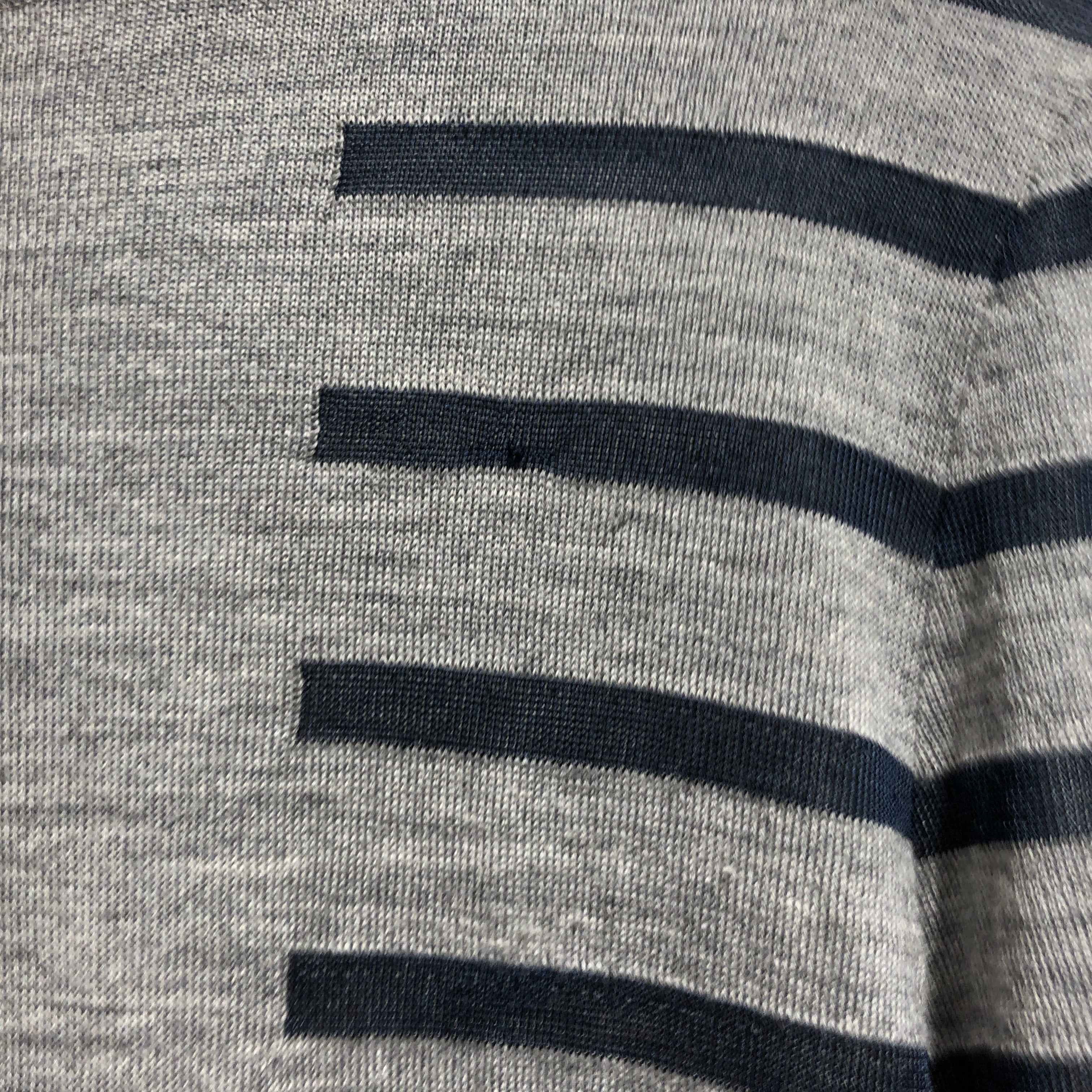Jean Paul Gaultier/LS Dress/32/Stripe/Wool/GRY/Midi Length/nvy/gry turtleneck #7 view 6