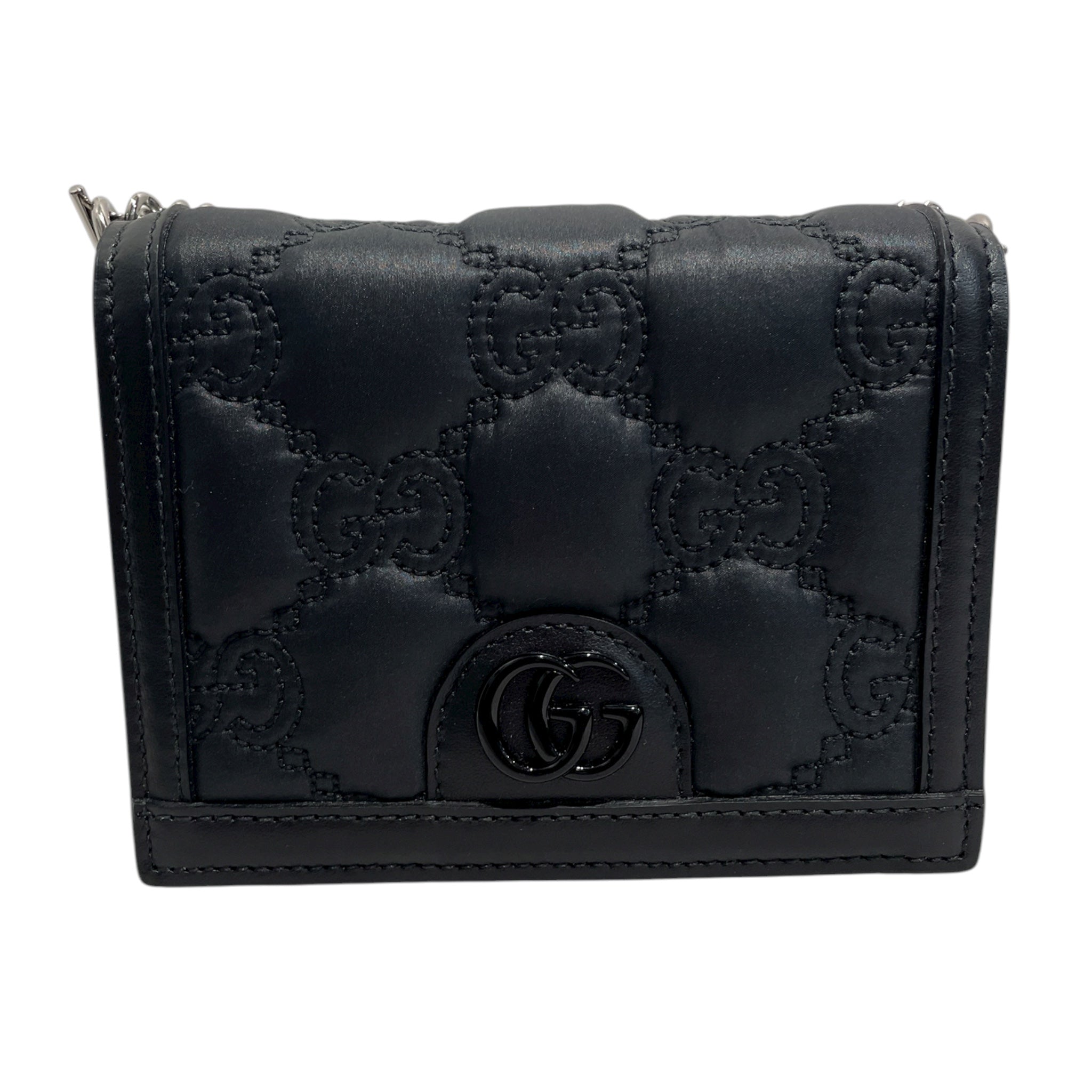 GUCCI/Cross Body Bag/Monogram/Leather/BLK/723777211147 view 3