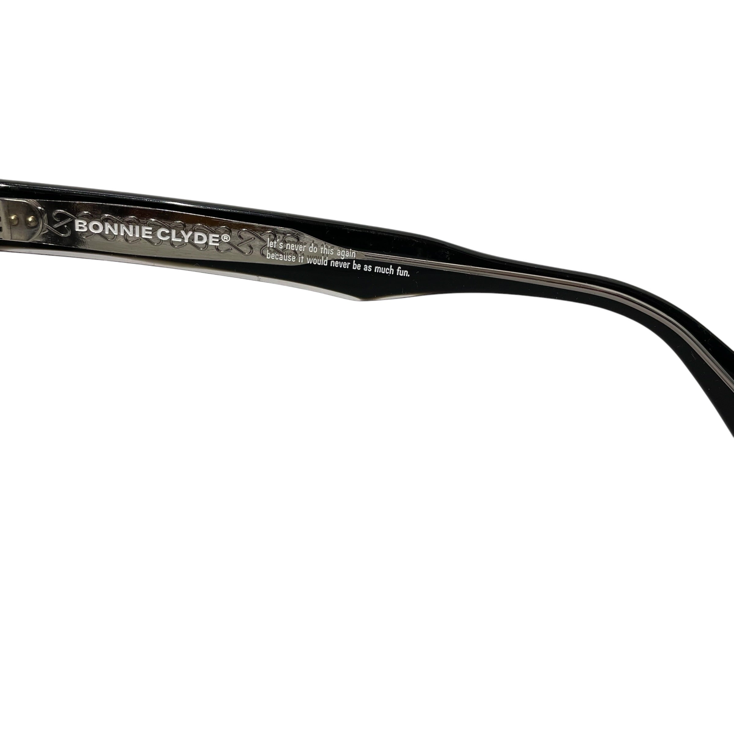 Bonnie Clyde/Glasses/Plastic/BLK/L's/SMALL FRAME view 3