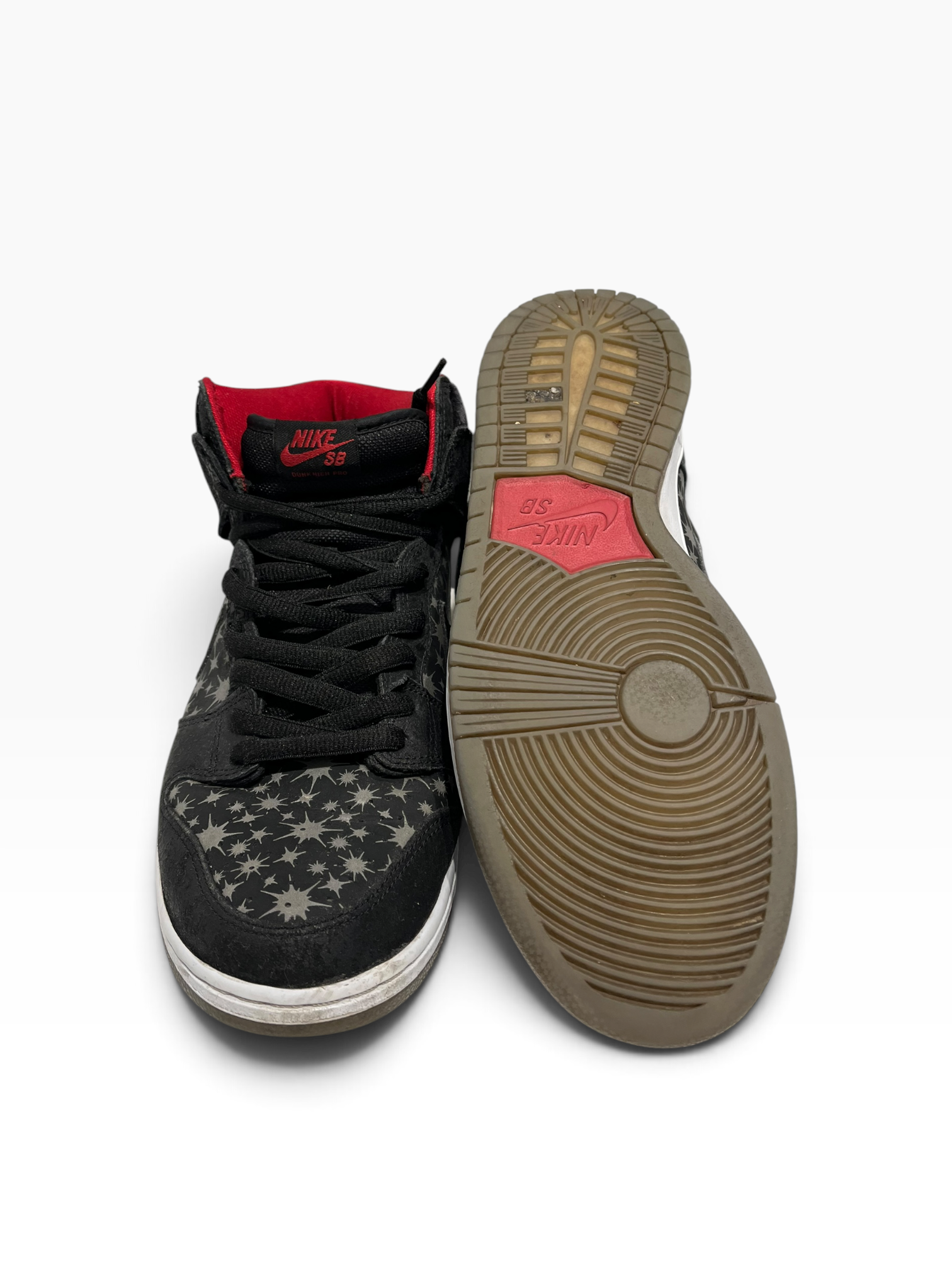 NIKE SB/Hi-Sneakers/US 11/Cotton/BLK/sparkle print on toe view 4