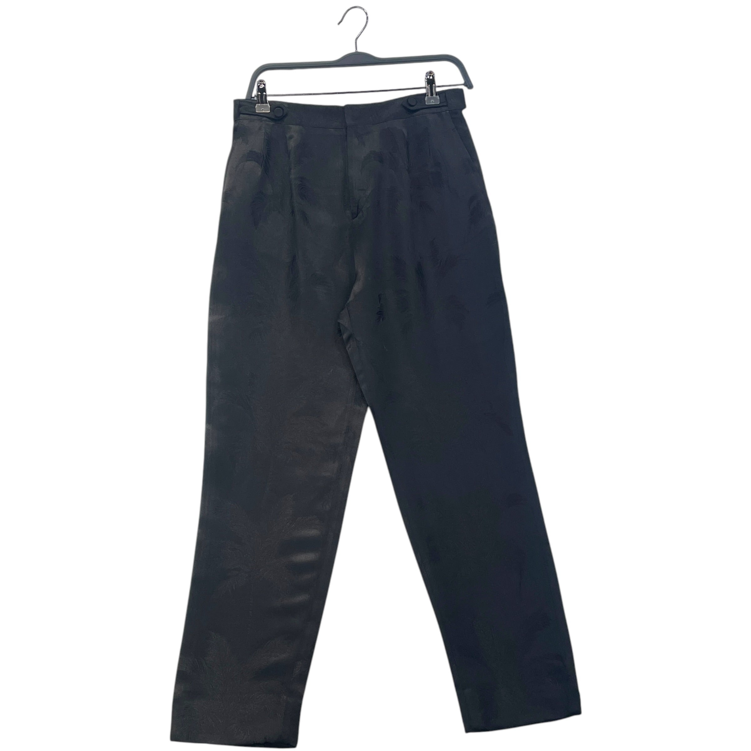 SAINT LAURENT/Bottoms/36/All Over Print/BLK/tree pattern blk SL pant view 1