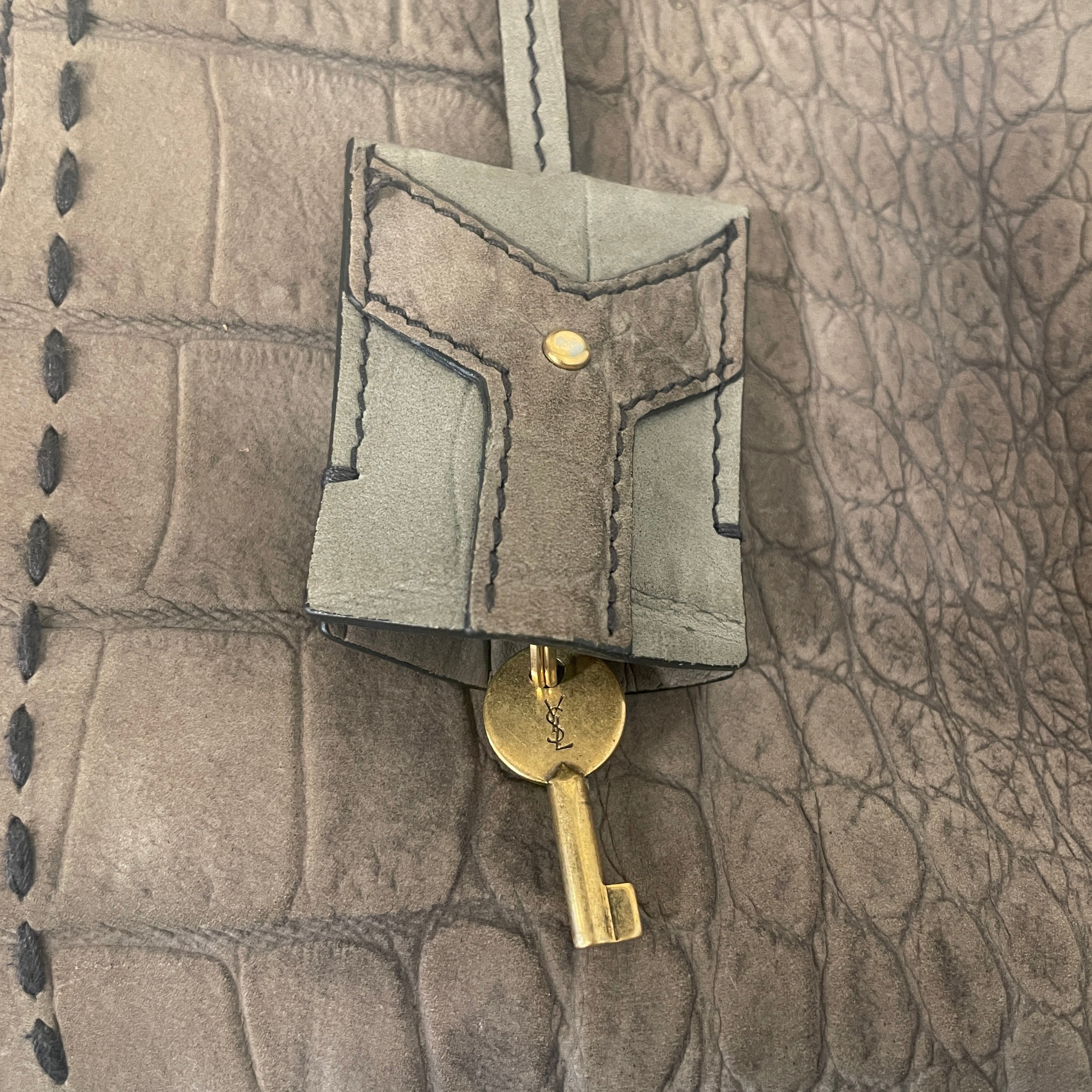 YVES SAINT LAURENT/Hand Bag/Leather/GRY/X679WCQ view 8