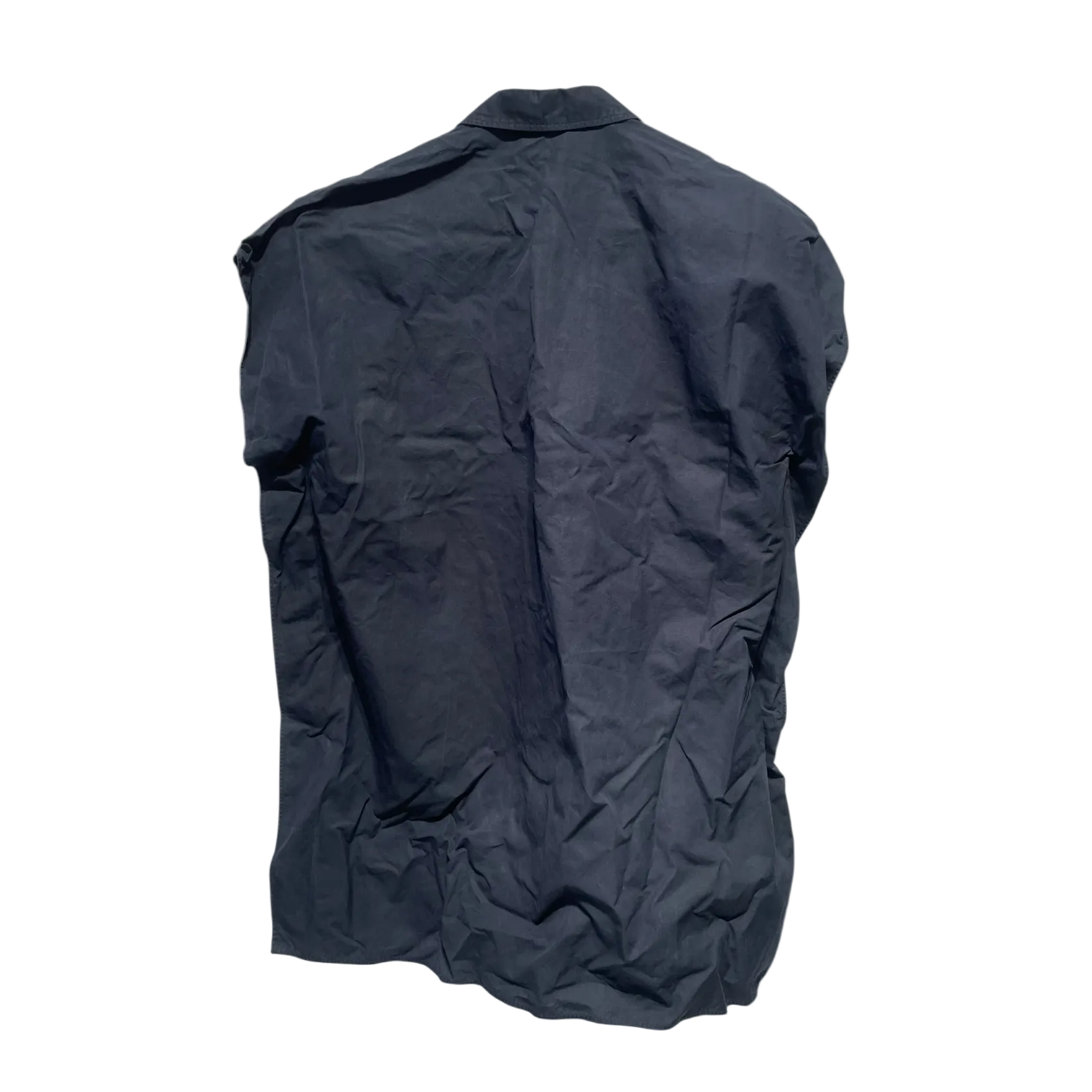SOFIE D'HOORE/SS Blouse/38/Cotton/NVY/V-NECK view 2