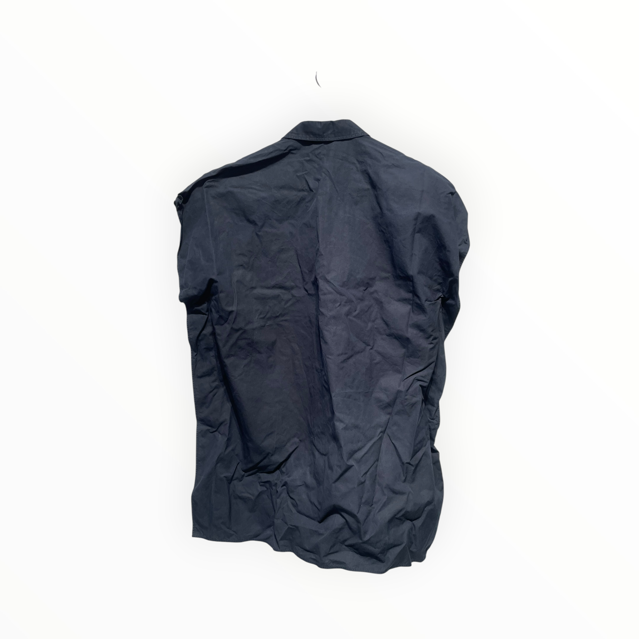 SOFIE D'HOORE/SS Blouse/38/Cotton/NVY/V-NECK view 2