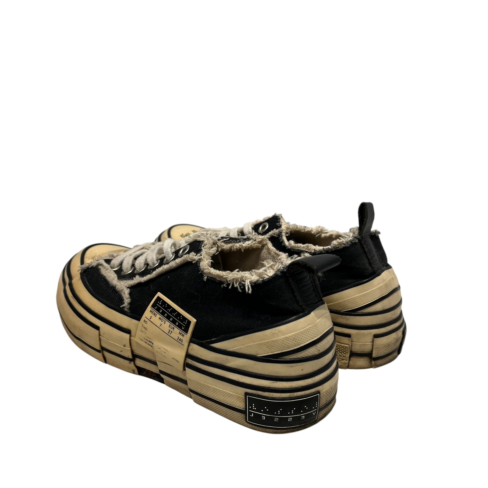 XVESSEL/Low-Sneakers/US 7/Cotton/BLK/G.O.P.  platform low view 2