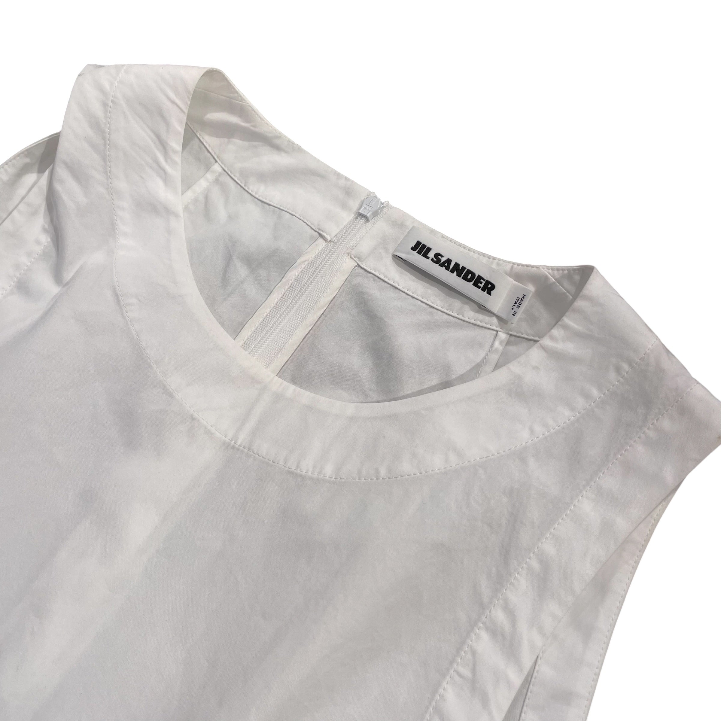 JIL SANDER/Blouse/38/Cotton/WHT/ view 3