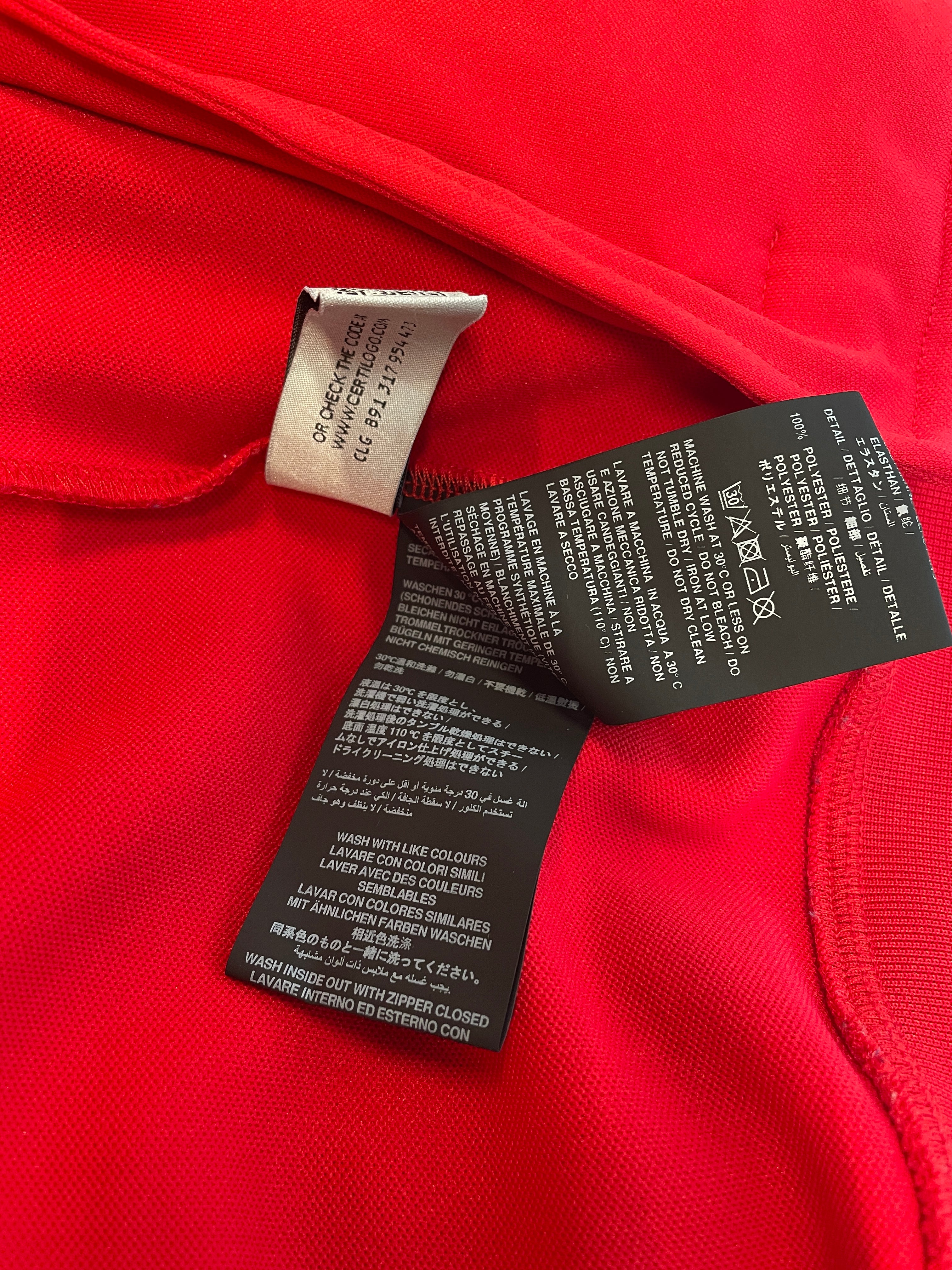 Palm Angels/Track Jkt/S/Polyester/RED/WHT&BLK STRIPE/WHT LOGO view 6