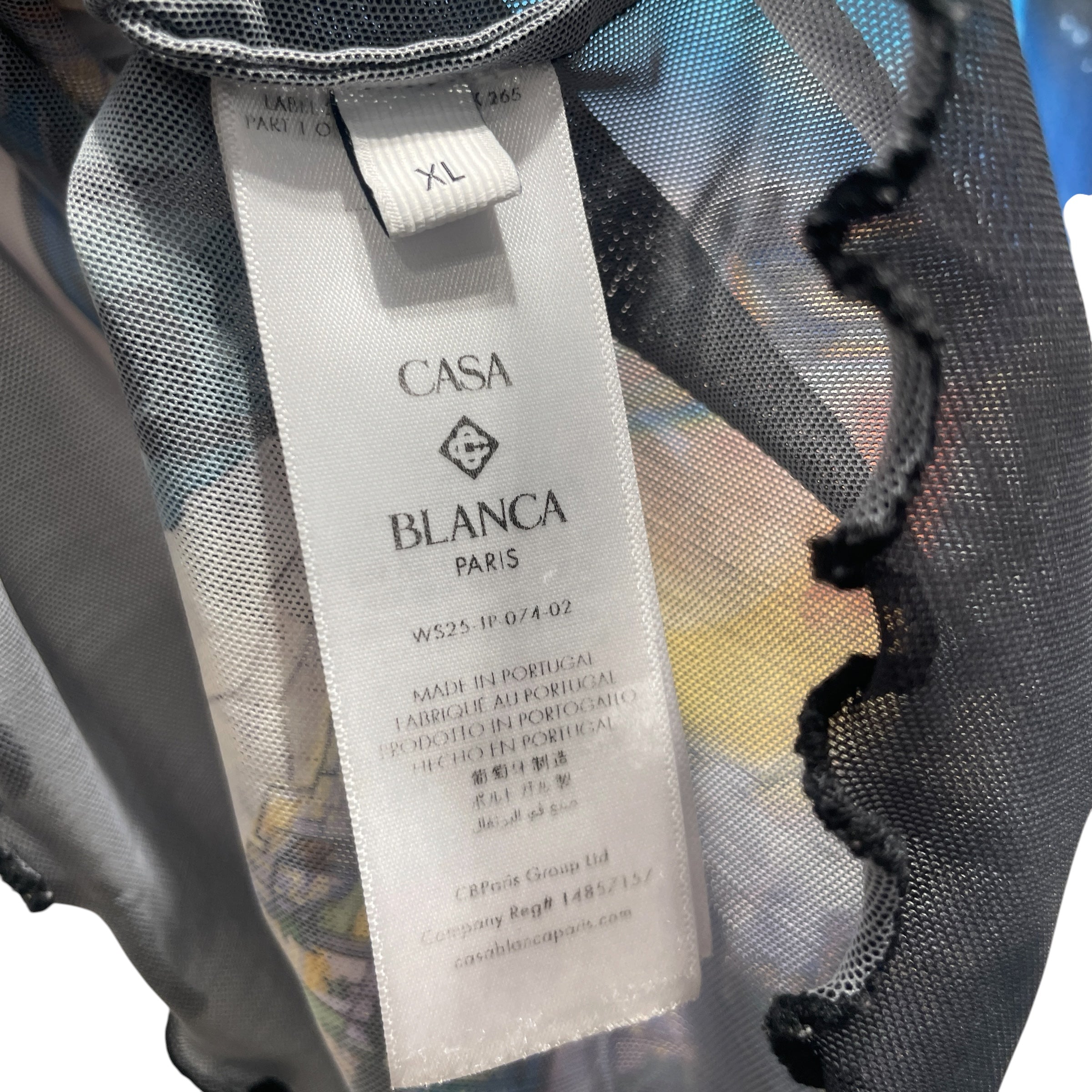 CASABLANCA/T-Shirt/XL/Cotton/BLK/la premonition mesh view 4
