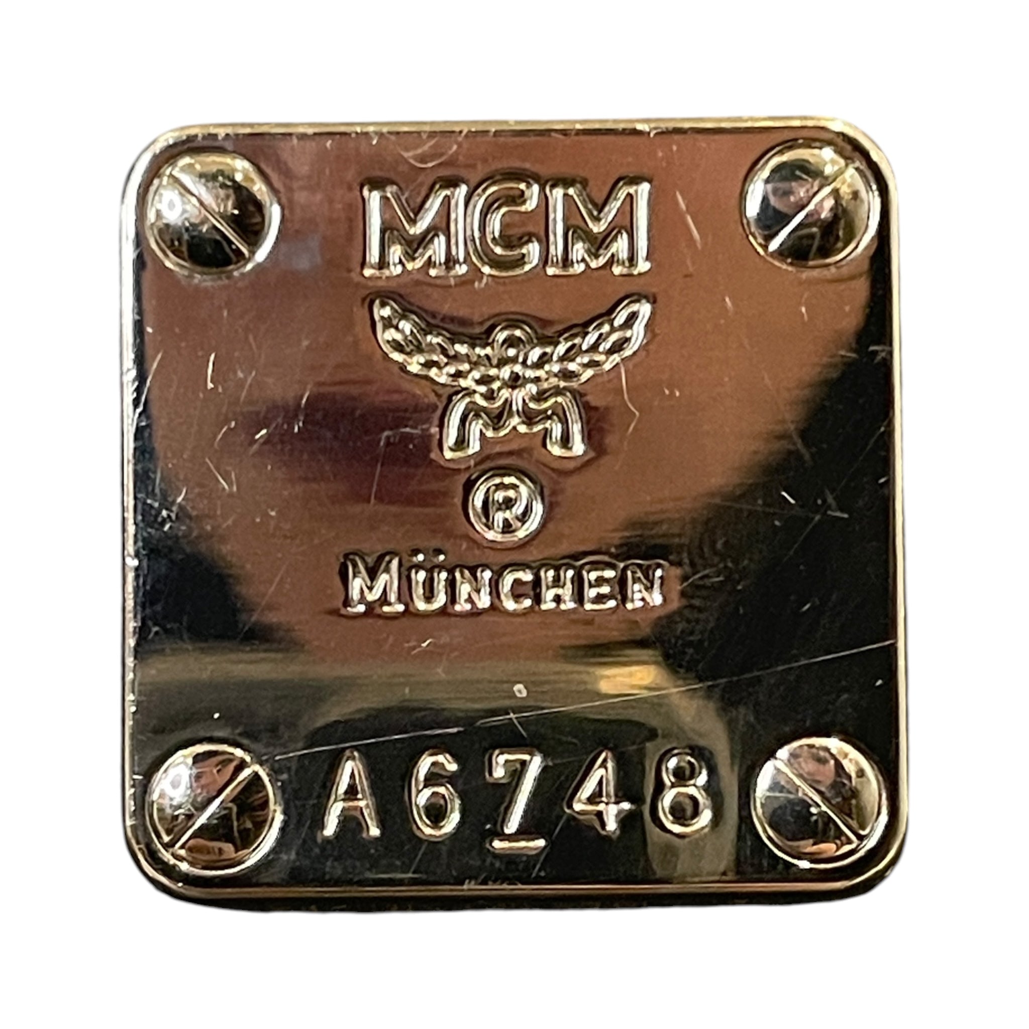 MCM/Backpack/Monogram/Leather/BLK/mcm small side studs view 5