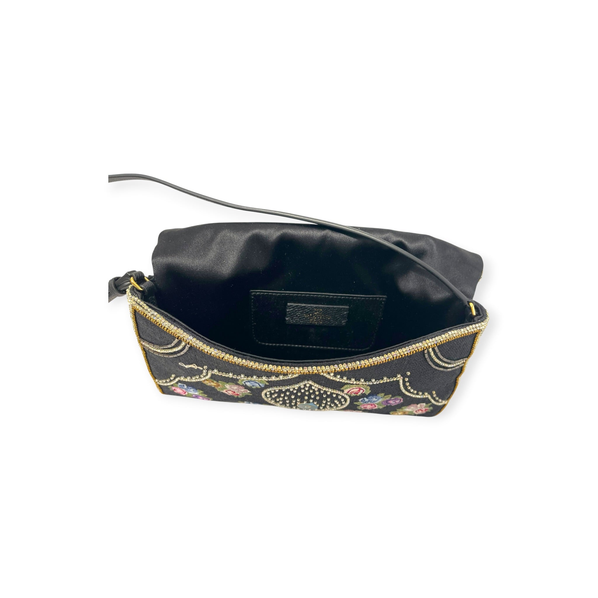 VALENTINO GARAVANI/Bag/BLK/DEVAIN SMALL EMBROIDERED BAG view 8