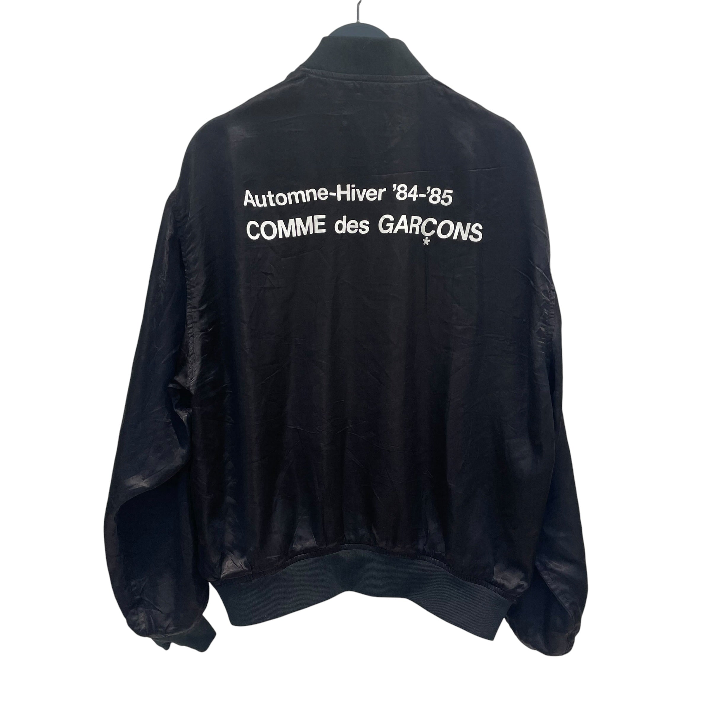 COMME des GARCONS/Baseball Jkt/L/Polyester/BLK/AUTOMNE-HIVER 84-85 view 2
