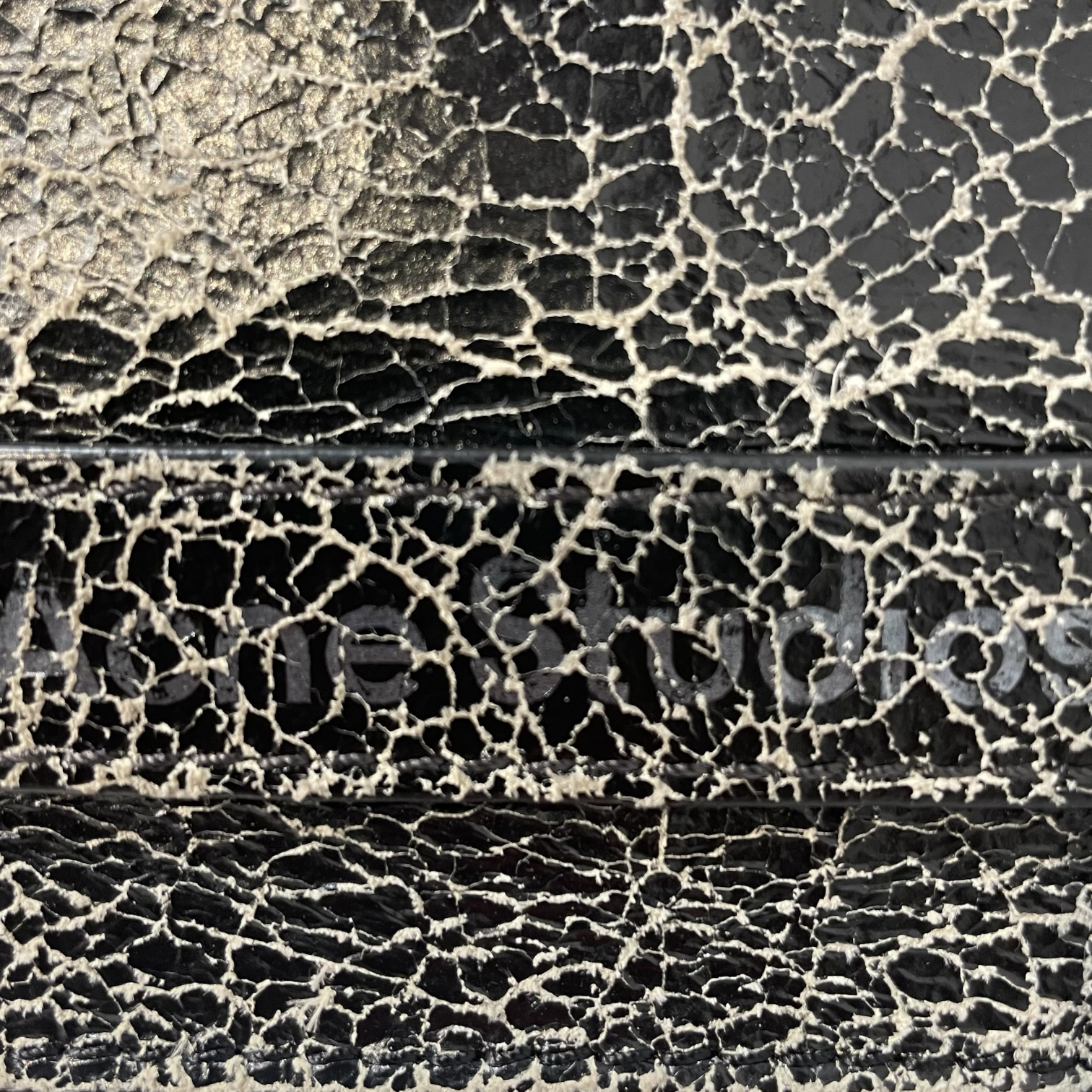 Acne Studios/Pouch/Leather/GRY/platt mirror crackle view 8