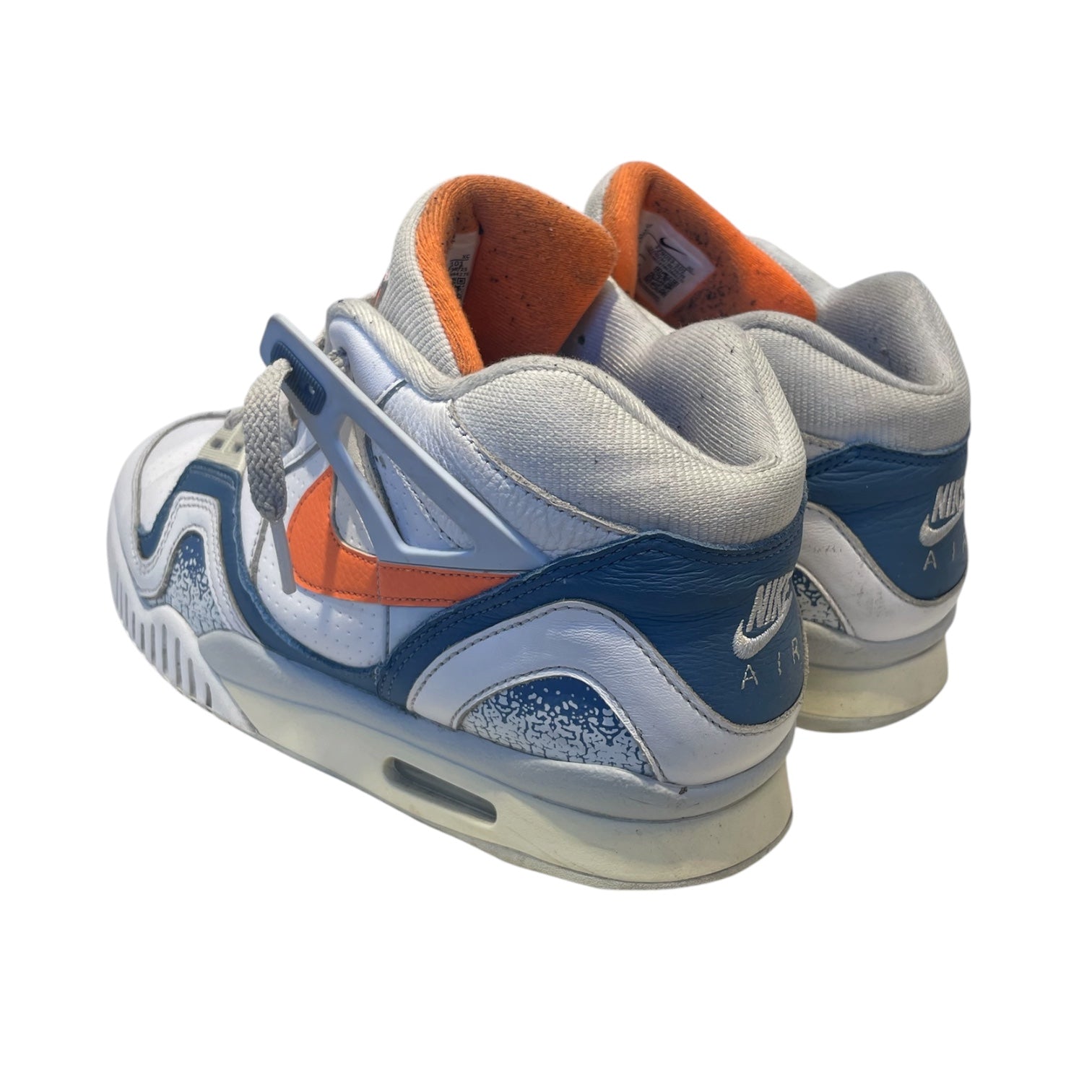 NIKE/Hi-Sneakers/US 11/Acrylic/WHT/FZ033-101/ ORANGE/BLUE view 2