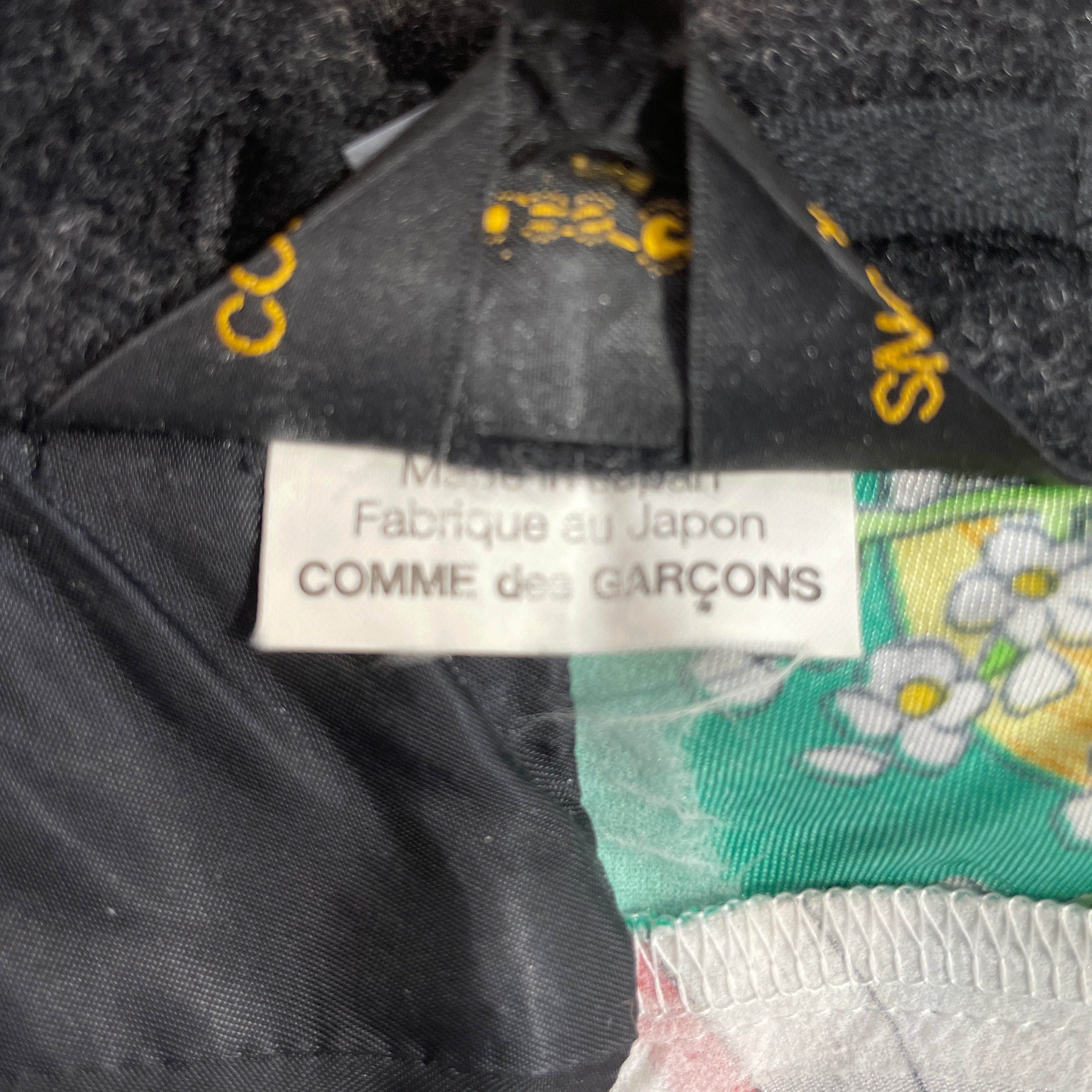 COMME des GARCONS/Coat/S/All Over Print/Wool/GRY/2011 GH-J053 SILK SCARF SLEEVE view 4