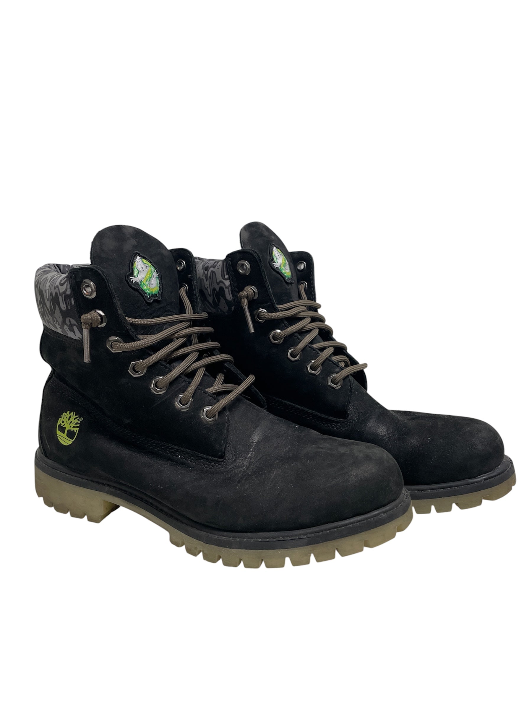Timberland/Lace Up Boots/US 8.5/Leather/BLK/GHOSTBUSTER GLOW SOLE view 1