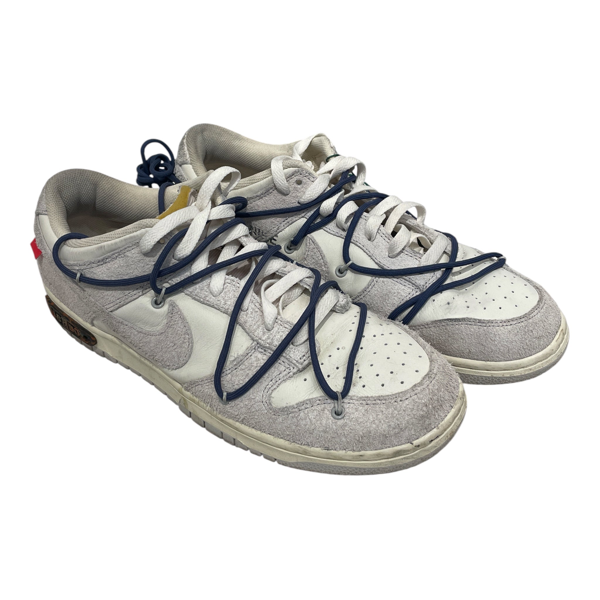 NIKE/OFF-WHITE/Hi-Sneakers/US 12/Suede/GRY/DUNK LOW 'LOT 18 OF 50' view 1