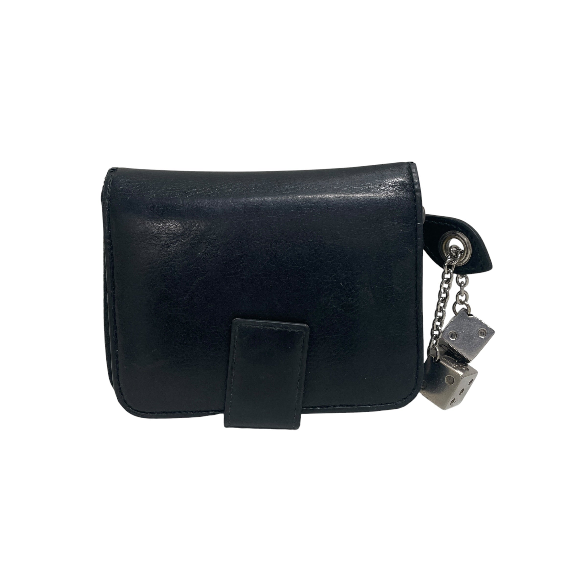 Christian Dior/Wallet/Leather/BLK/DICE / 8D9DGCJ view 1