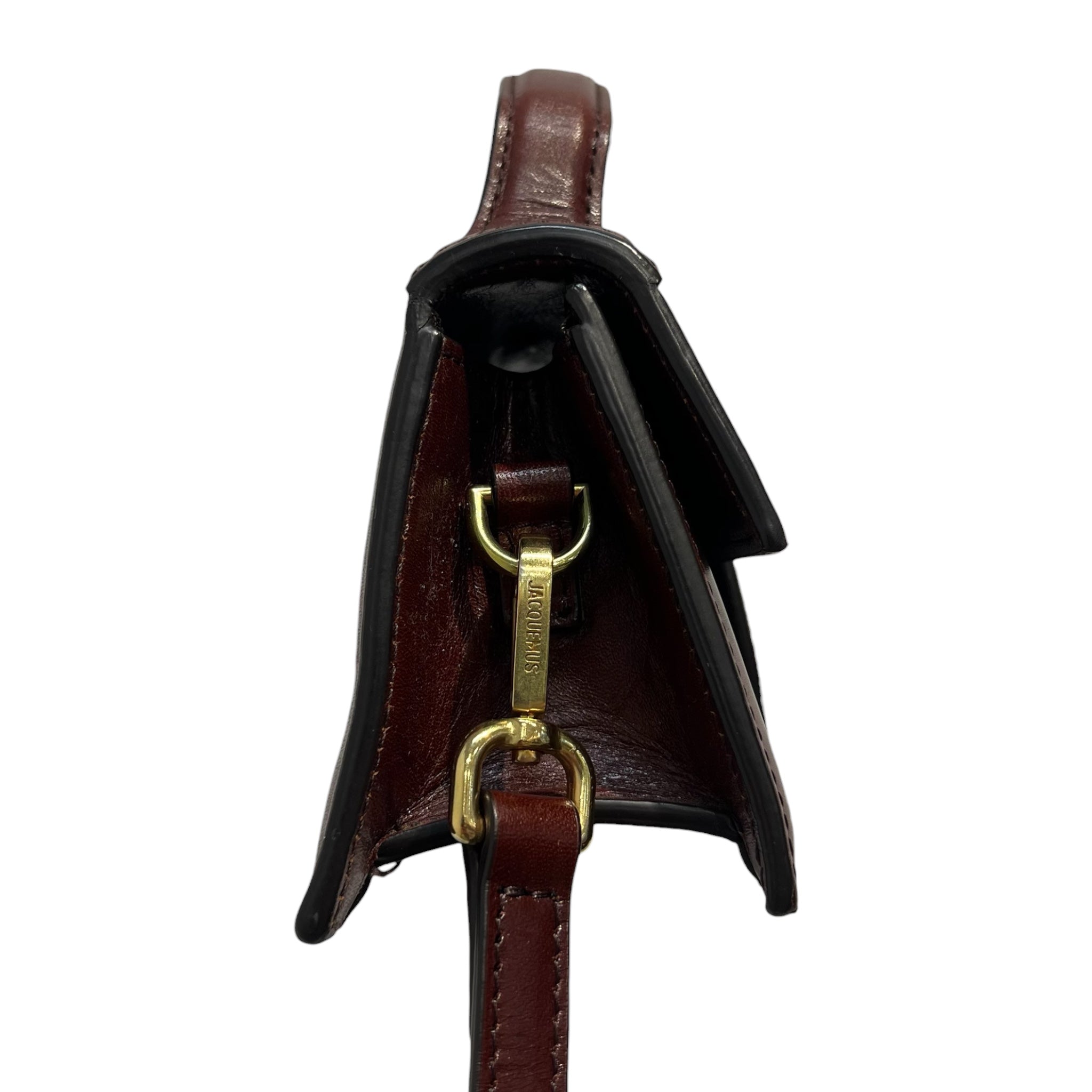 JACQUEMUS/Cross Body Bag/Leather/BRW/LE BAMBINO GOLD HARDWARE view 6