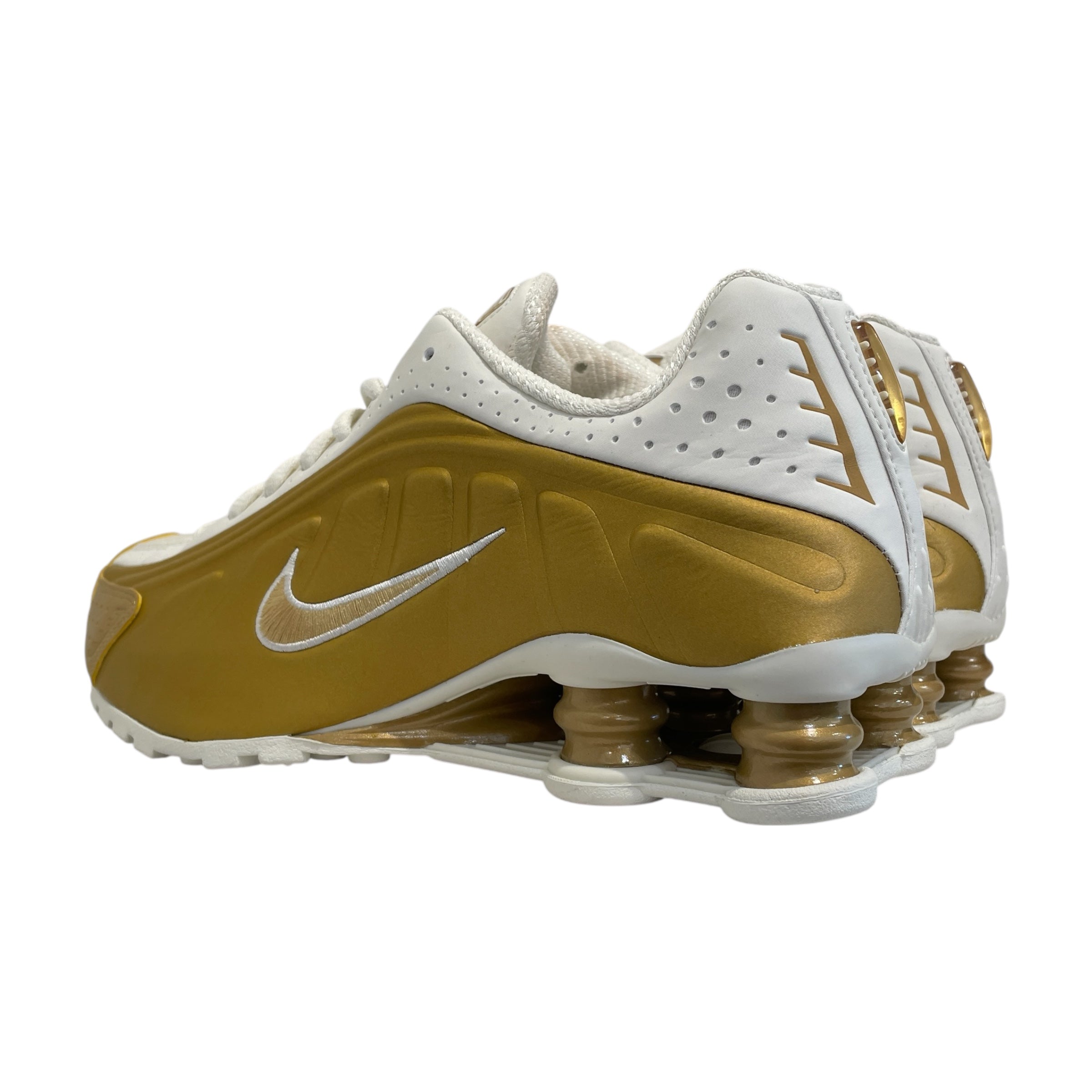 NIKE/Low-Sneakers/US 8.5/Leather/GLD/Shox R4 'Soft Pearl' view 2