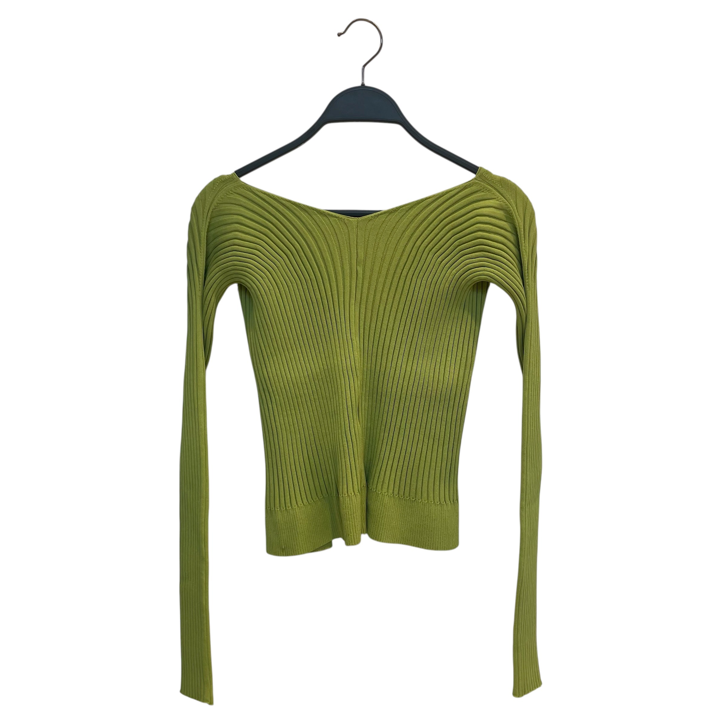 JACQUEMUS/Cardigan/M/GRN/viscose/lime grn view 2