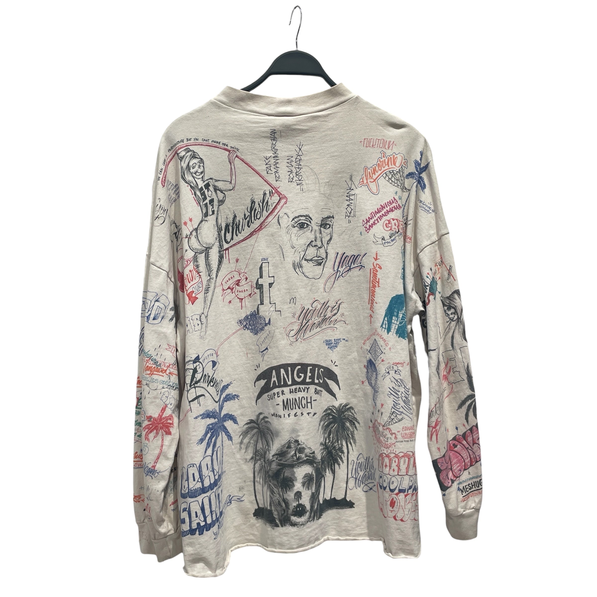 SAINT MICHAEL/BORN X RAISED/LS T-Shirt/OS/Cotton/MLT/All Over Print/ view 2